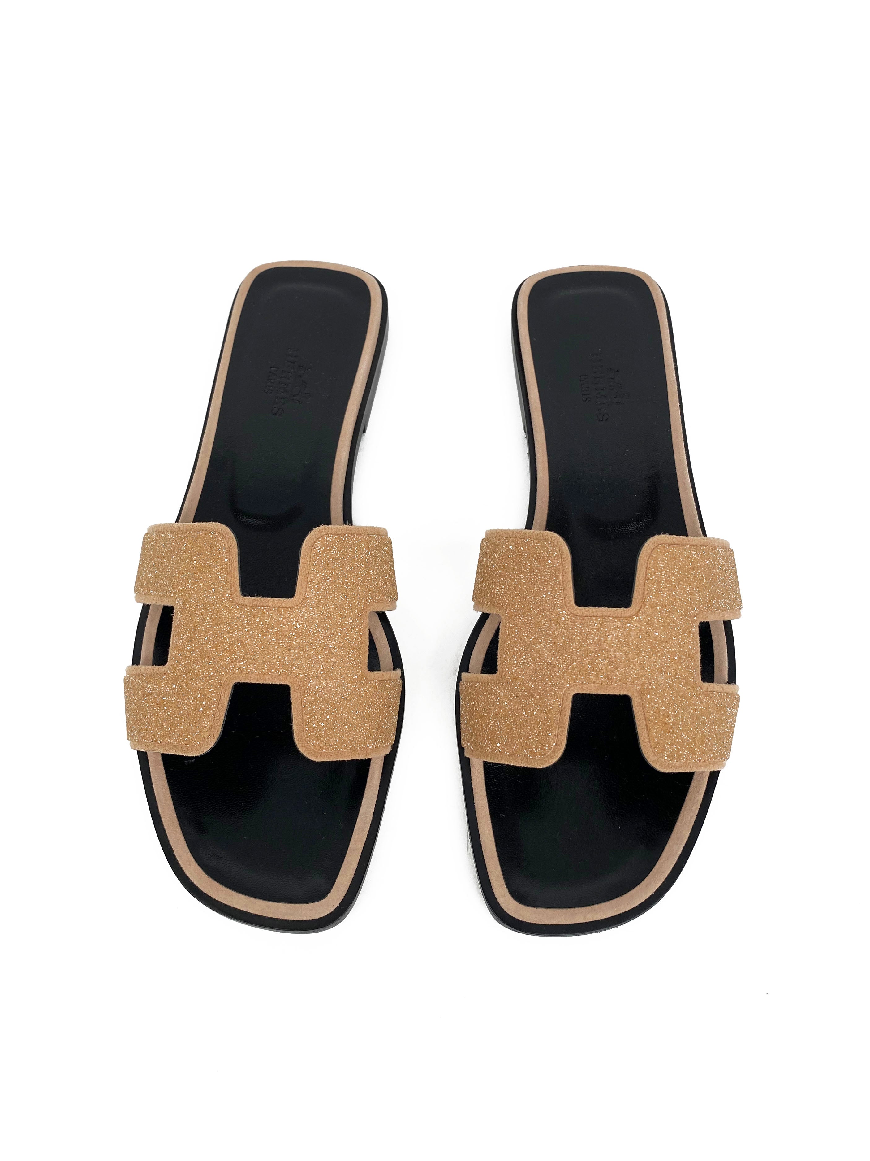 Hermes oran crystal sandals hot sale