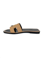 Hermes Crystal Pale Pink Oran Sandals 37.5
