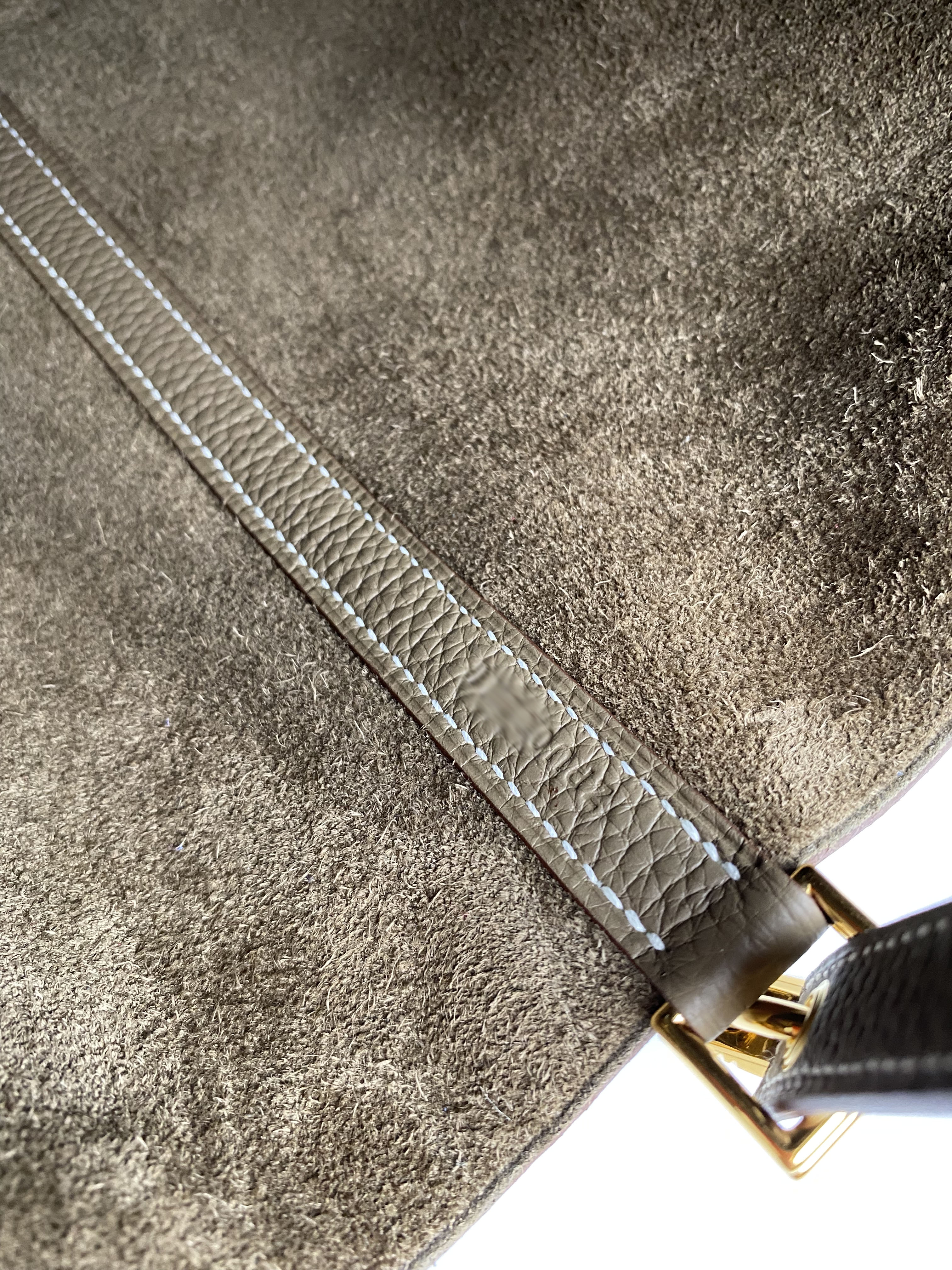 Hermes Etoupe Picotin Lock 22 Bag