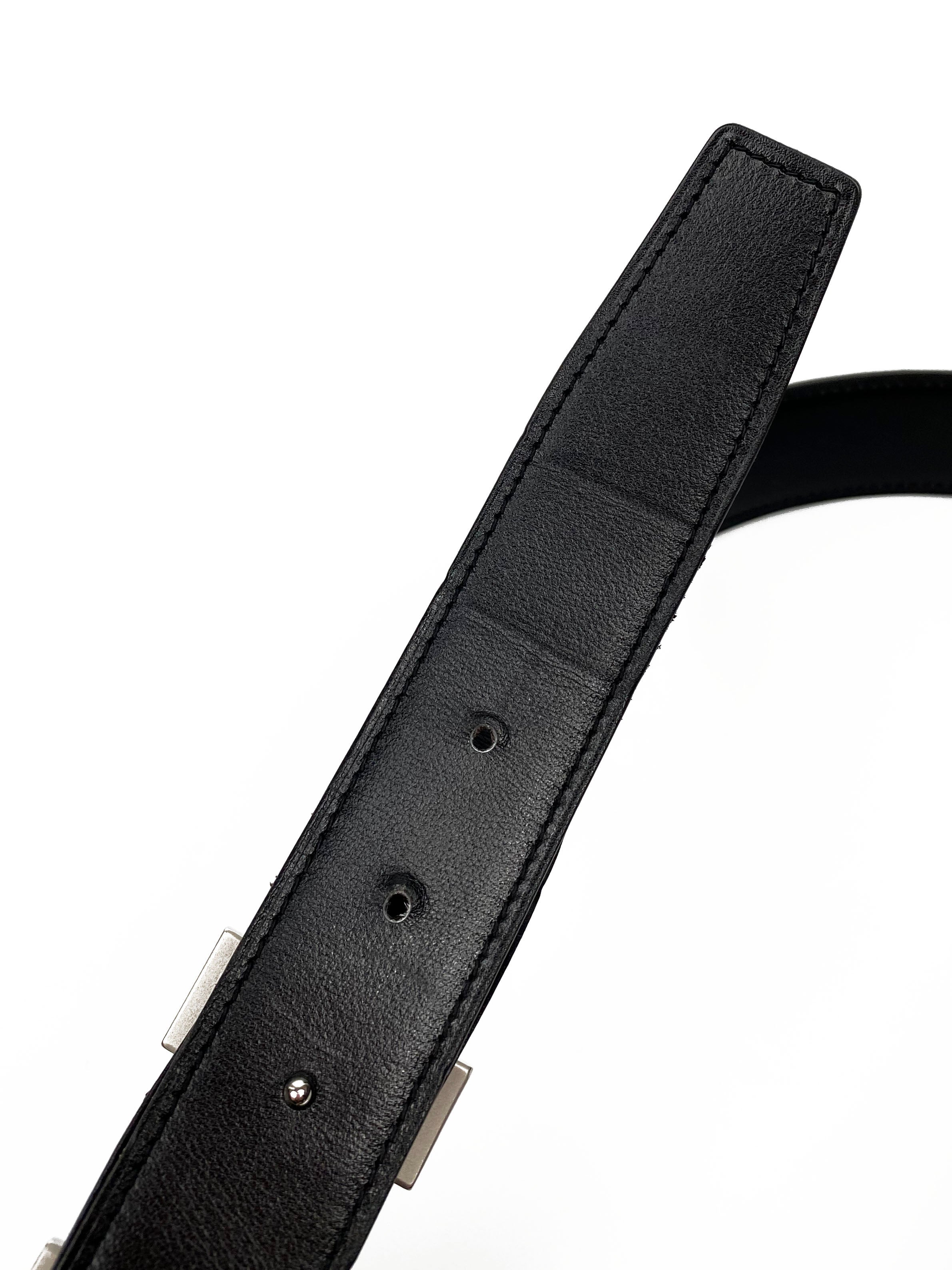 Hermes Men's Martelee Black & Brown Reversible Belt