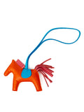 Hermes Orange Poppy & Zanzibar Rose Rodeo PM Bag Charm