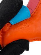 Hermes Orange Poppy & Zanzibar Rose Rodeo PM Bag Charm