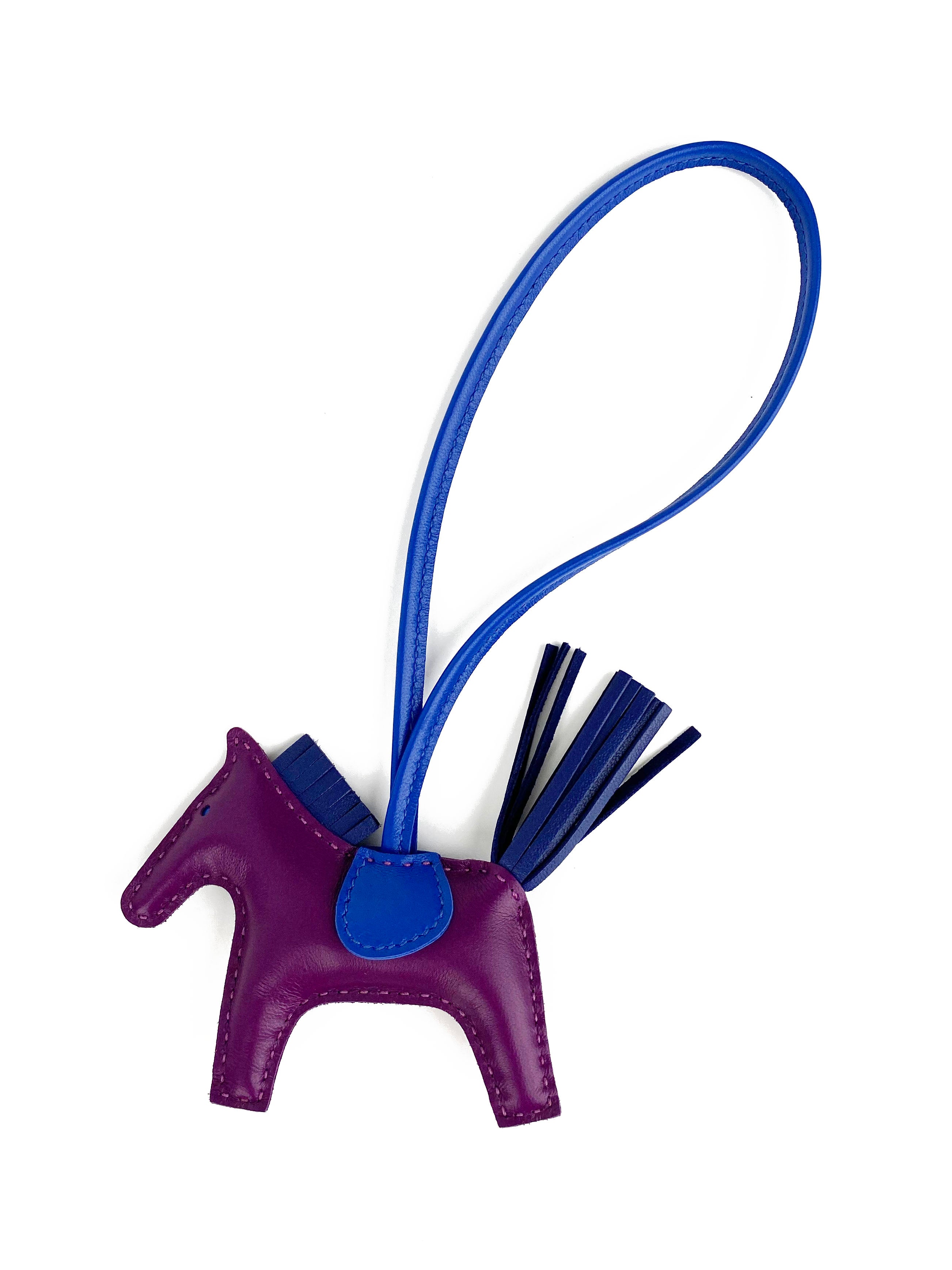 Hermes Rodeo PM Horse Charm Purple