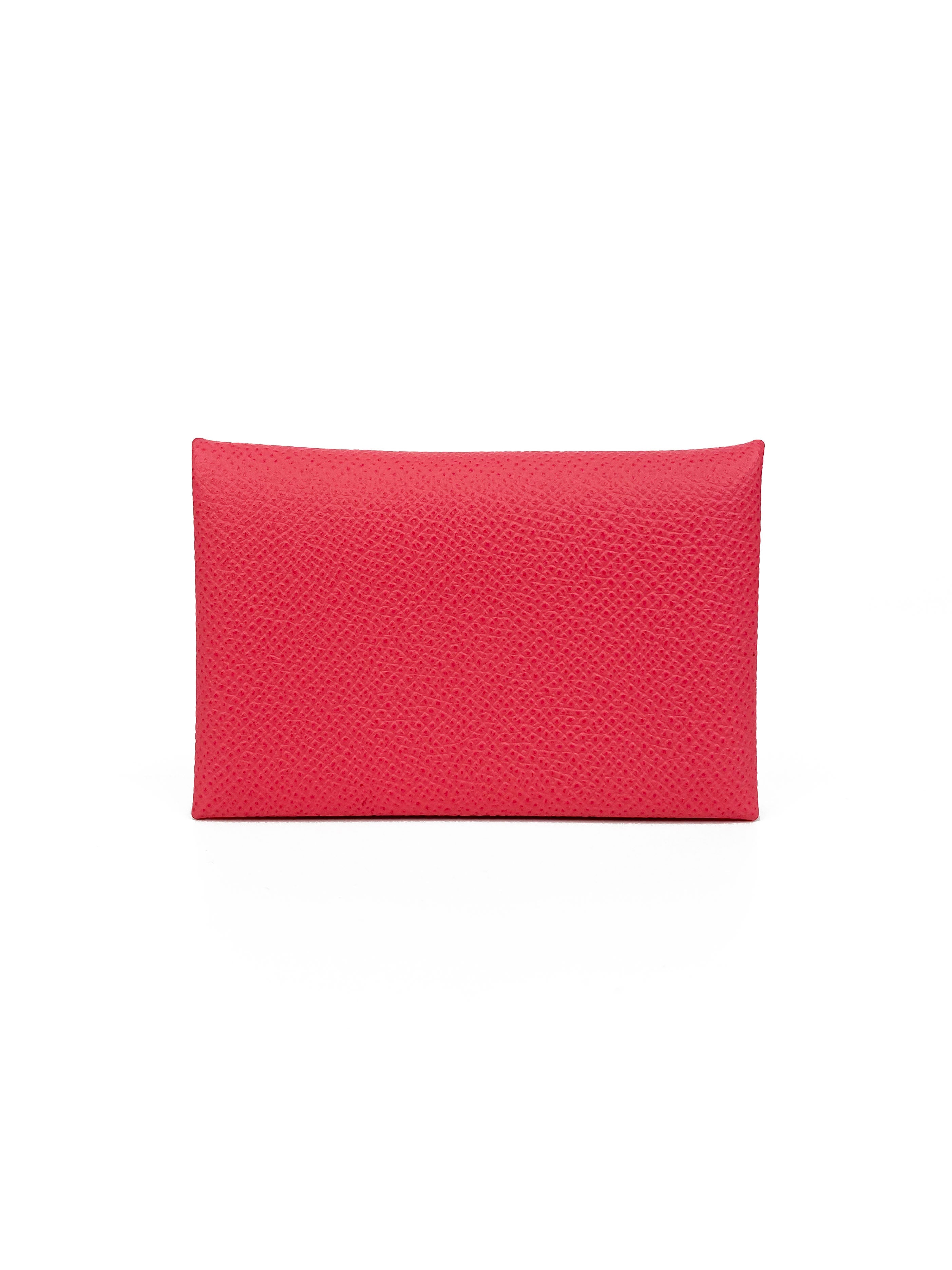 Hermes Rose Azalee Calvi Cardholder