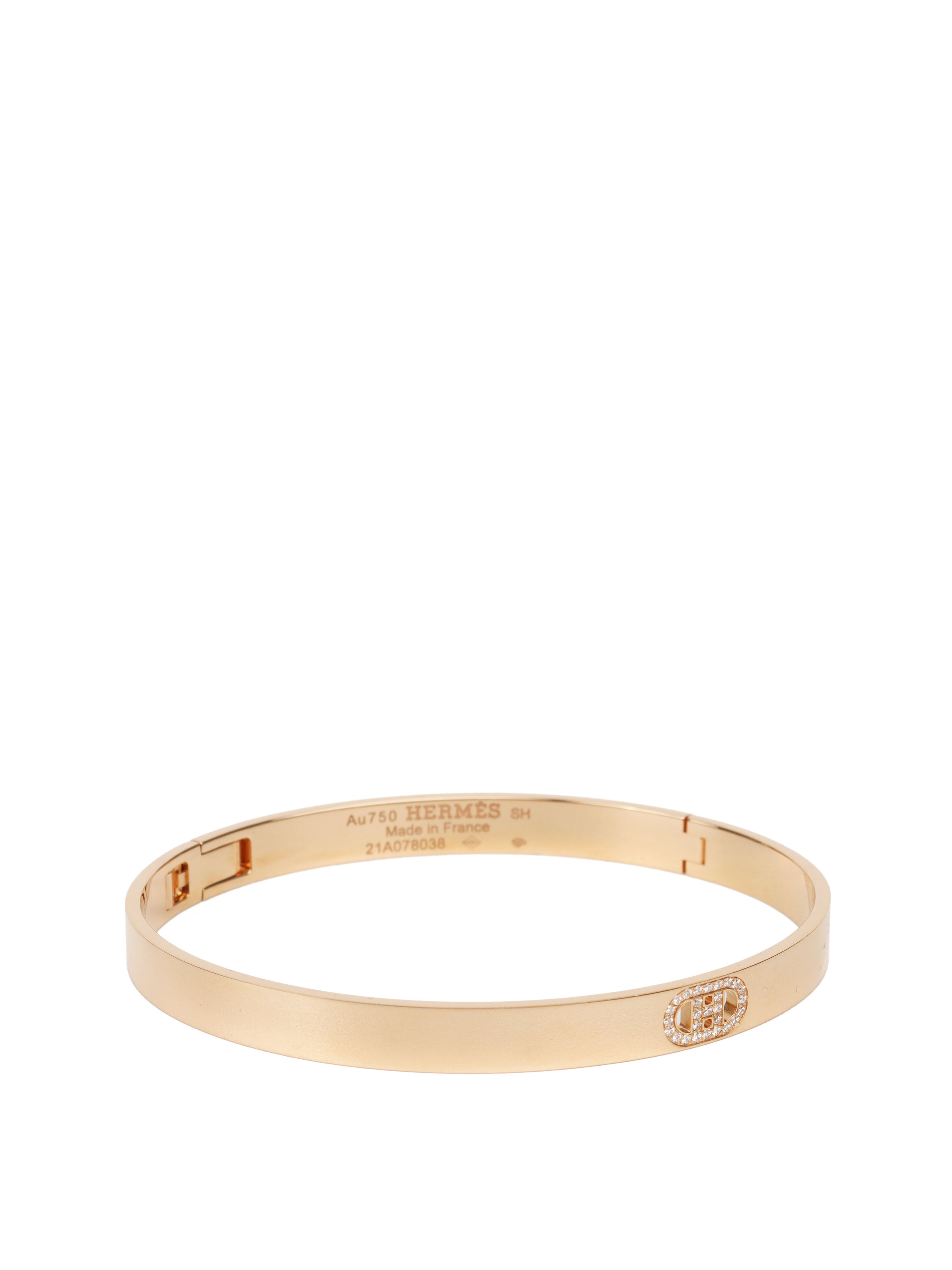 Hermes Rose Gold d'Ancre Bracelet