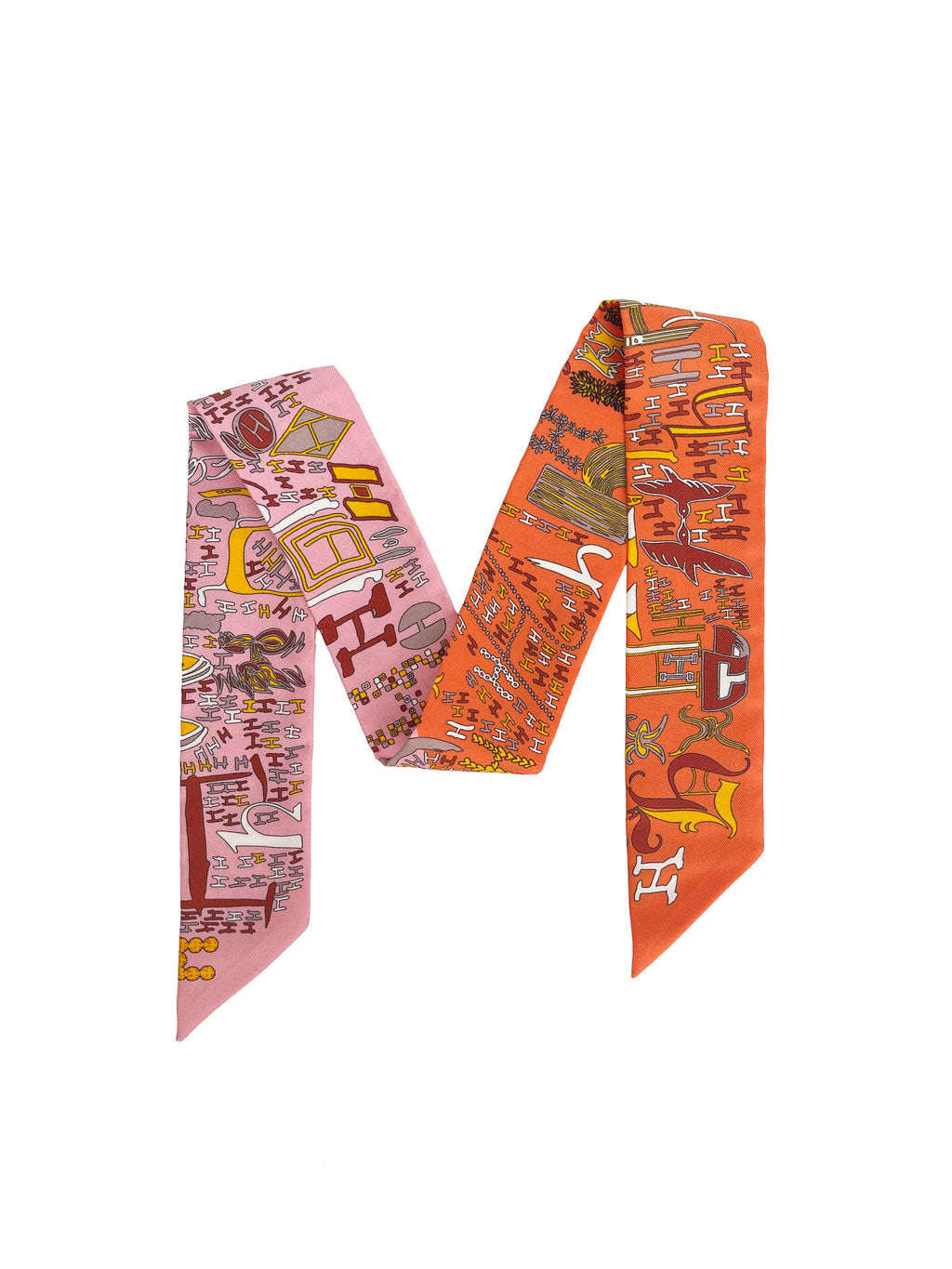 Hermes Rose & Coral Twilly