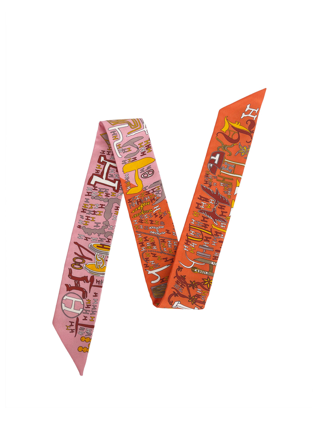 Hermes Rose & Coral Twilly