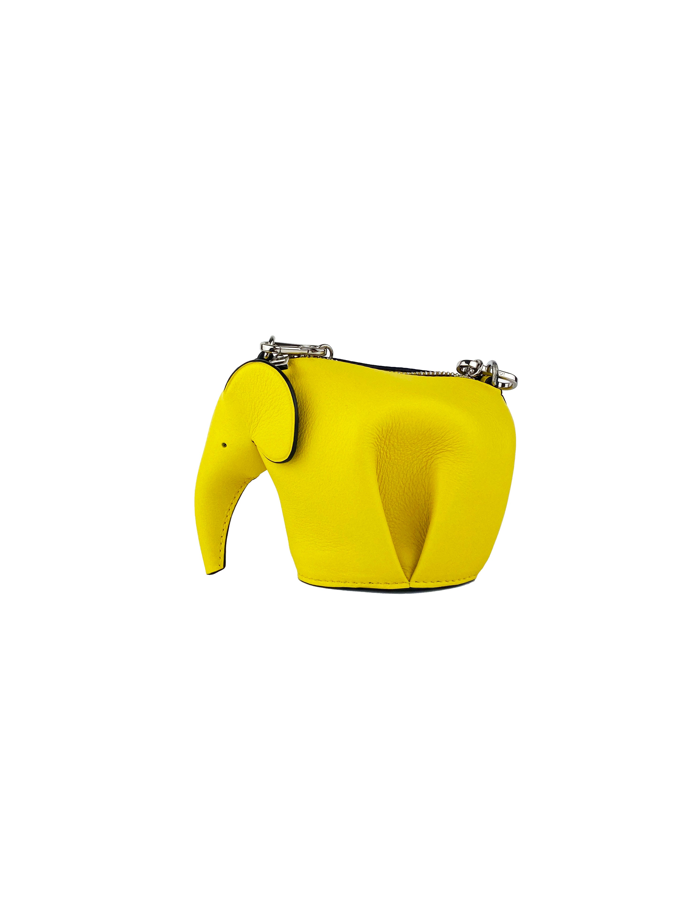 Loewe Yellow Elephant Pouch