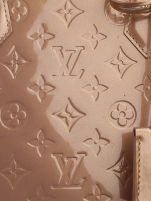 Louis Vuitton Beige Poudre Monogram Vernis Alma GM Bag Louis Vuitton