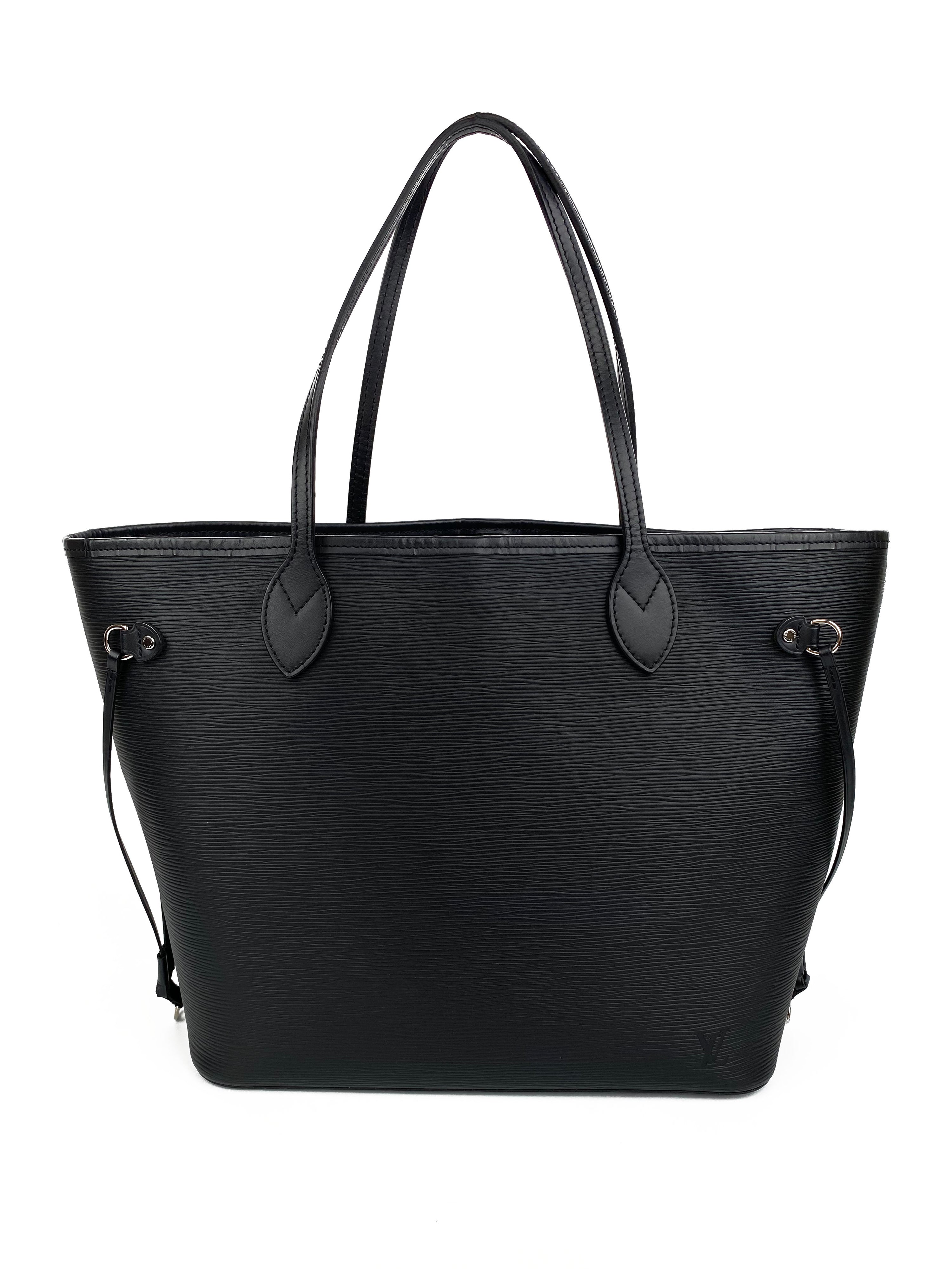 Louis Vuitton Black Epi Neverfull MM Bag