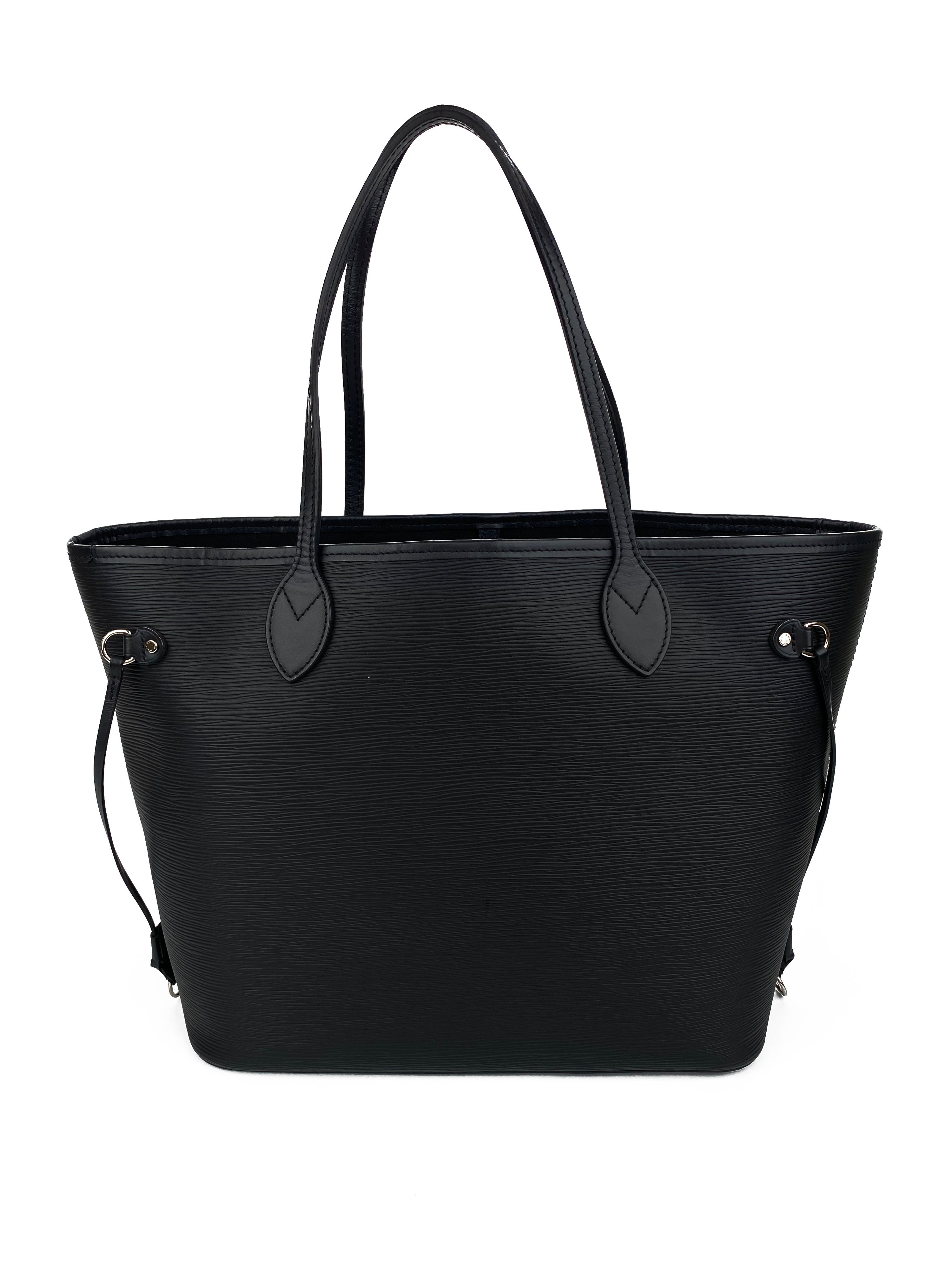 Louis Vuitton Black Epi Neverfull MM Bag