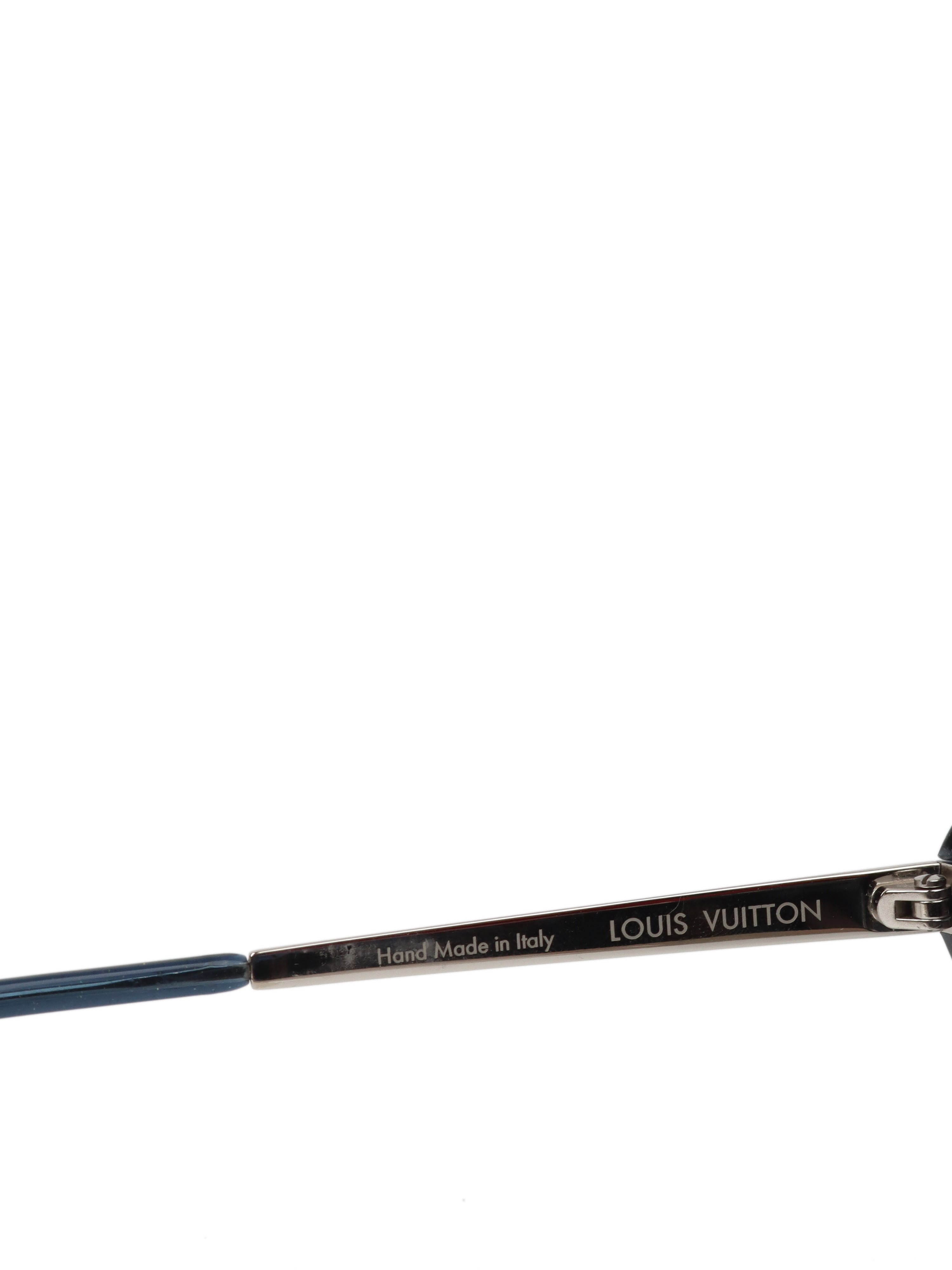 Louis Vuitton Black Glitter Bluebell Sunglasses Z0597