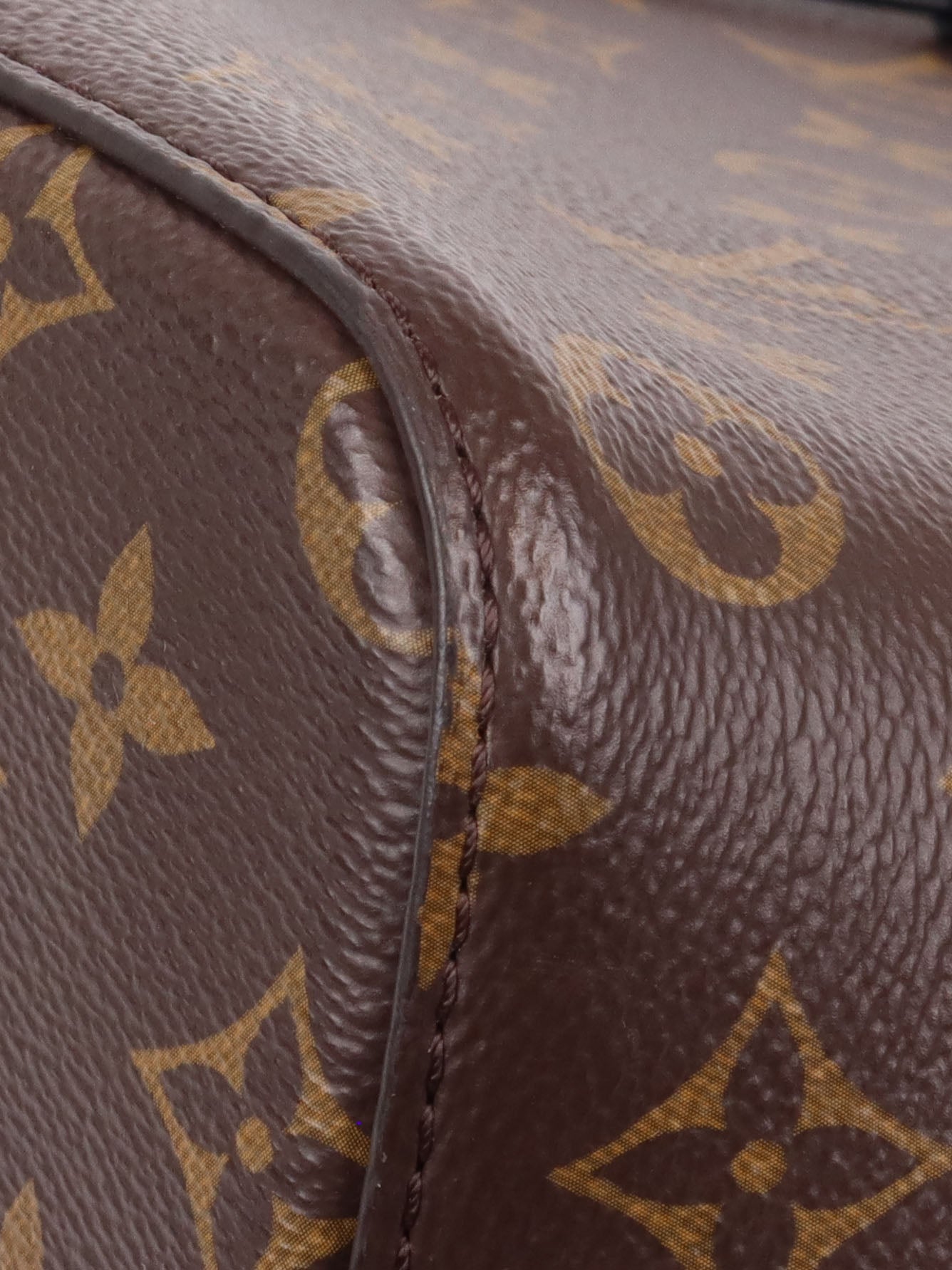 Louis Vuitton Neonoe BB Brown in Coated Canvas/Shearling with Gold