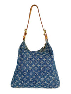 Louis Vuitton Blue Denim Baggy PM Bag