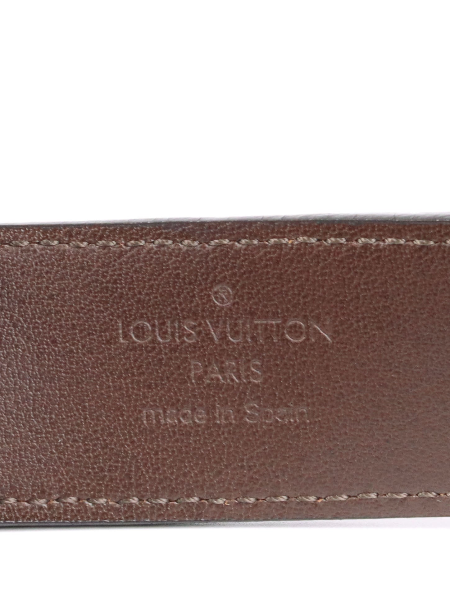 Louis Vuitton Brown Monogram Empreinte Belt 85