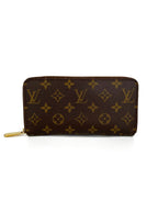 Louis Vuitton Brown Zippy Wallet