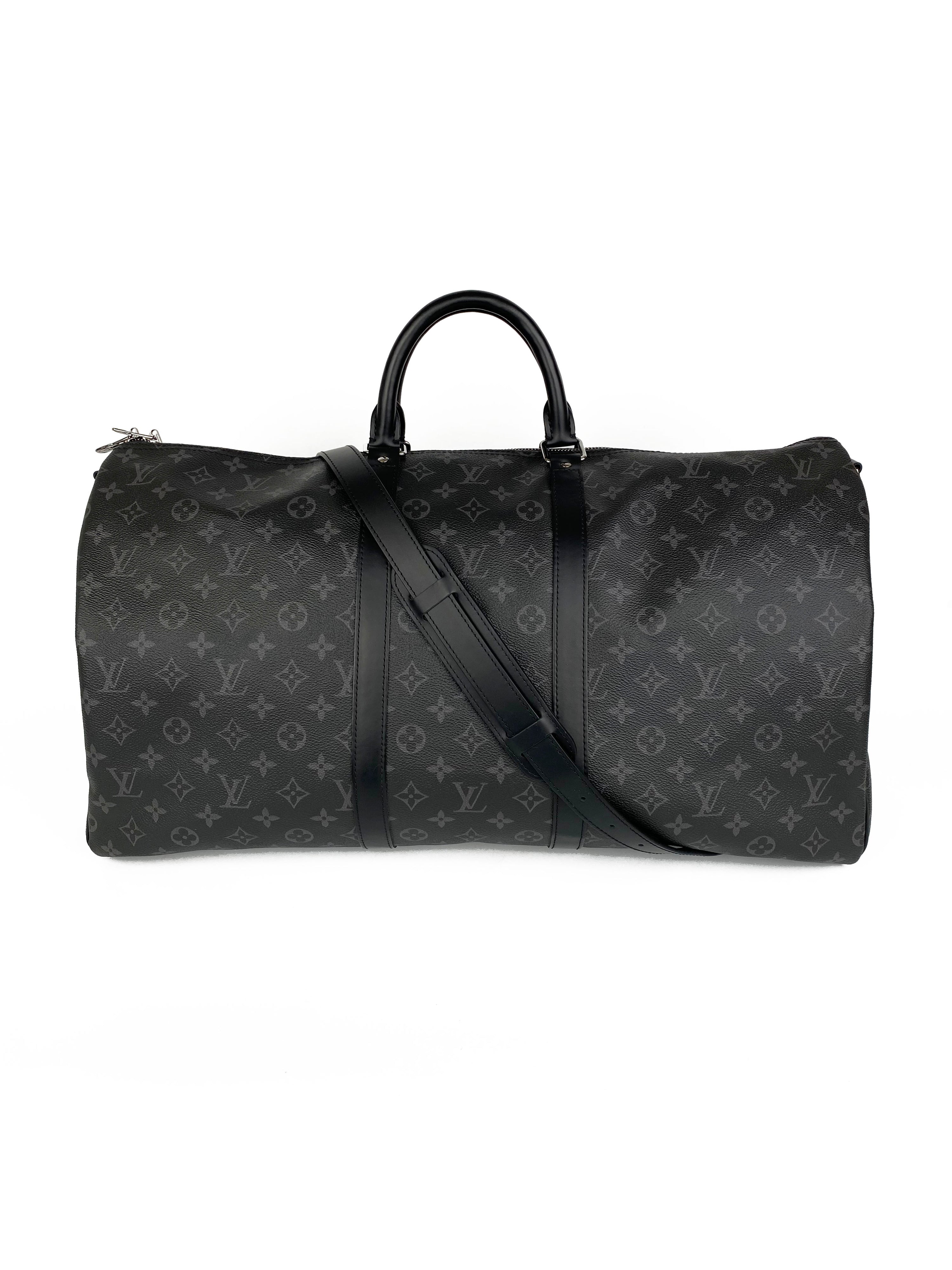 Louis Vuitton Eclipse Monogram Keepall Bandouliere 55 Bag