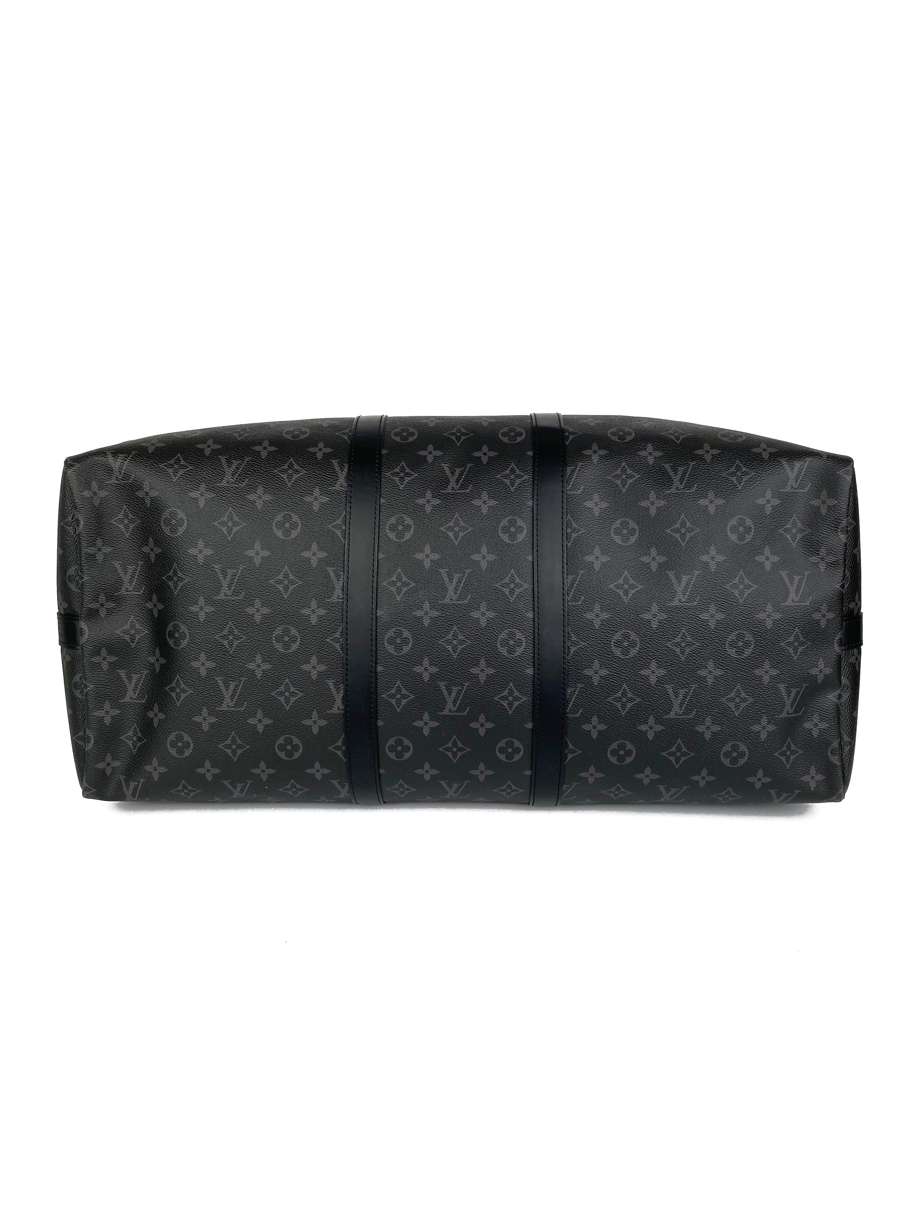 Louis Vuitton Eclipse Monogram Keepall Bandouliere 55 Bag