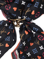 Louis Vuitton Game On Monogram Scarf with Ring