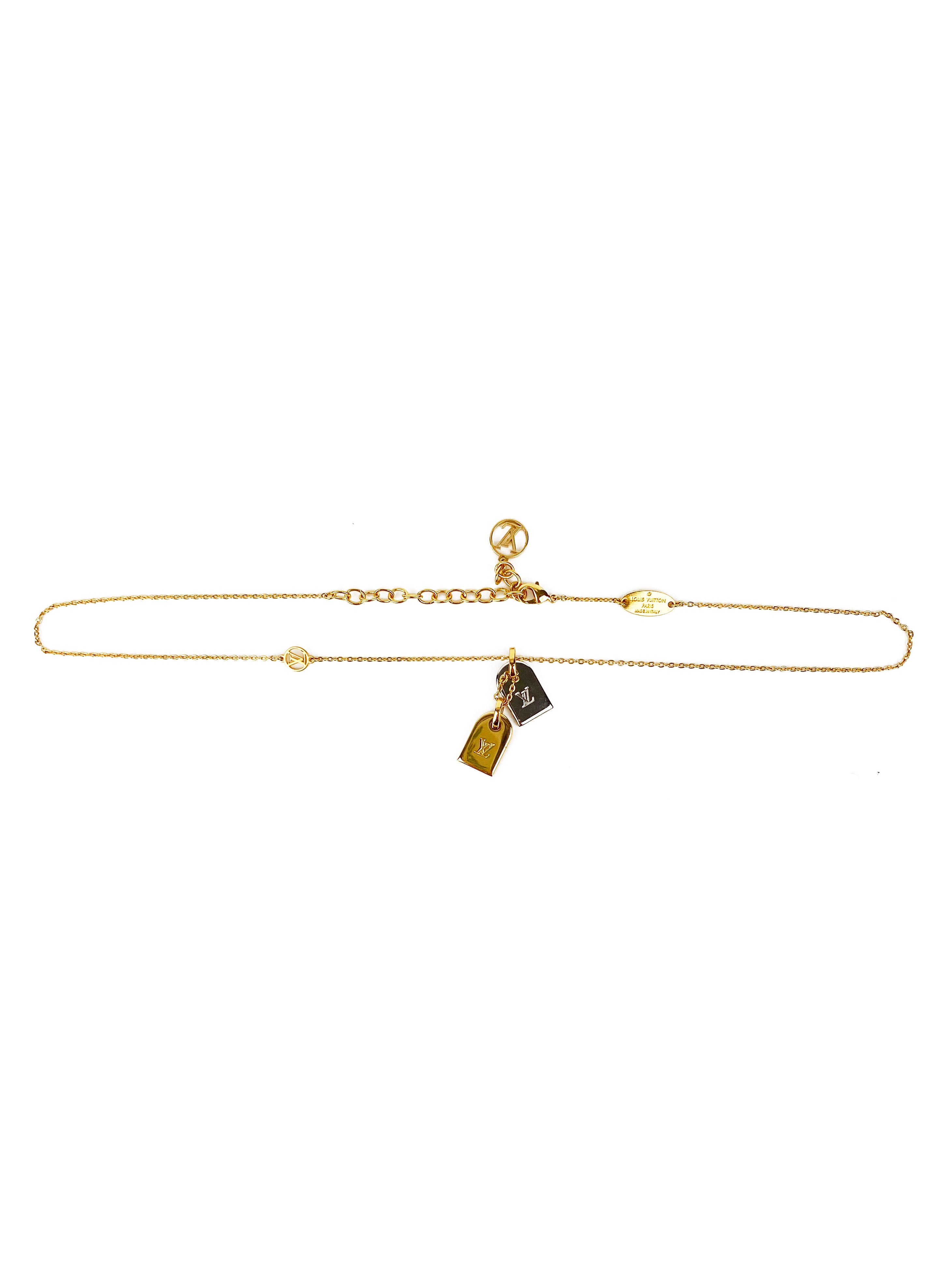 Louis Vuitton Gold & Silver Nanogram Necklace