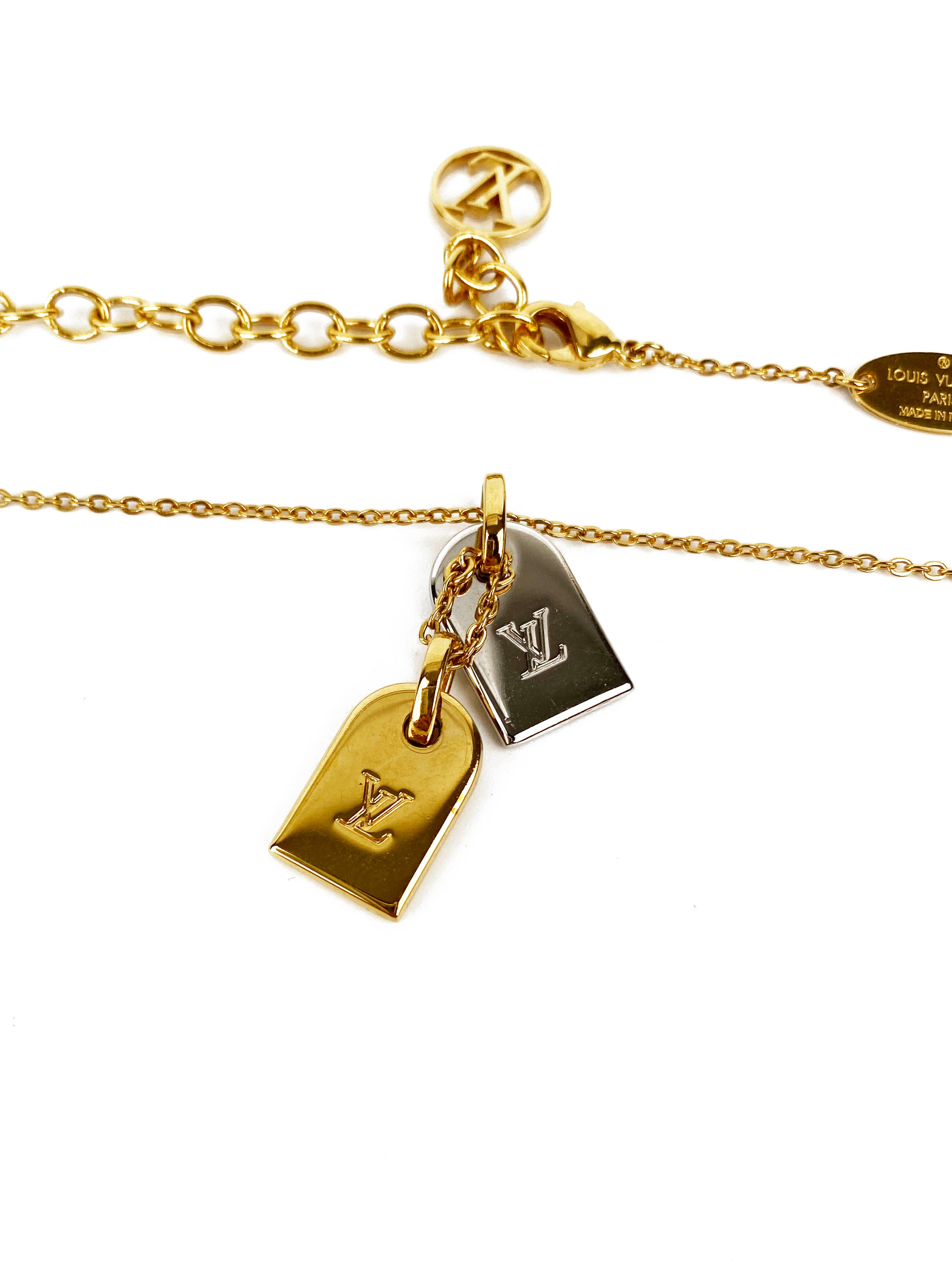 Louis Vuitton Nanogram Necklace - Gold-Tone Metal Pendant Necklace