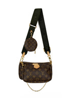 Louis Vuitton Khaki Multi Pochette Accessoires Bag