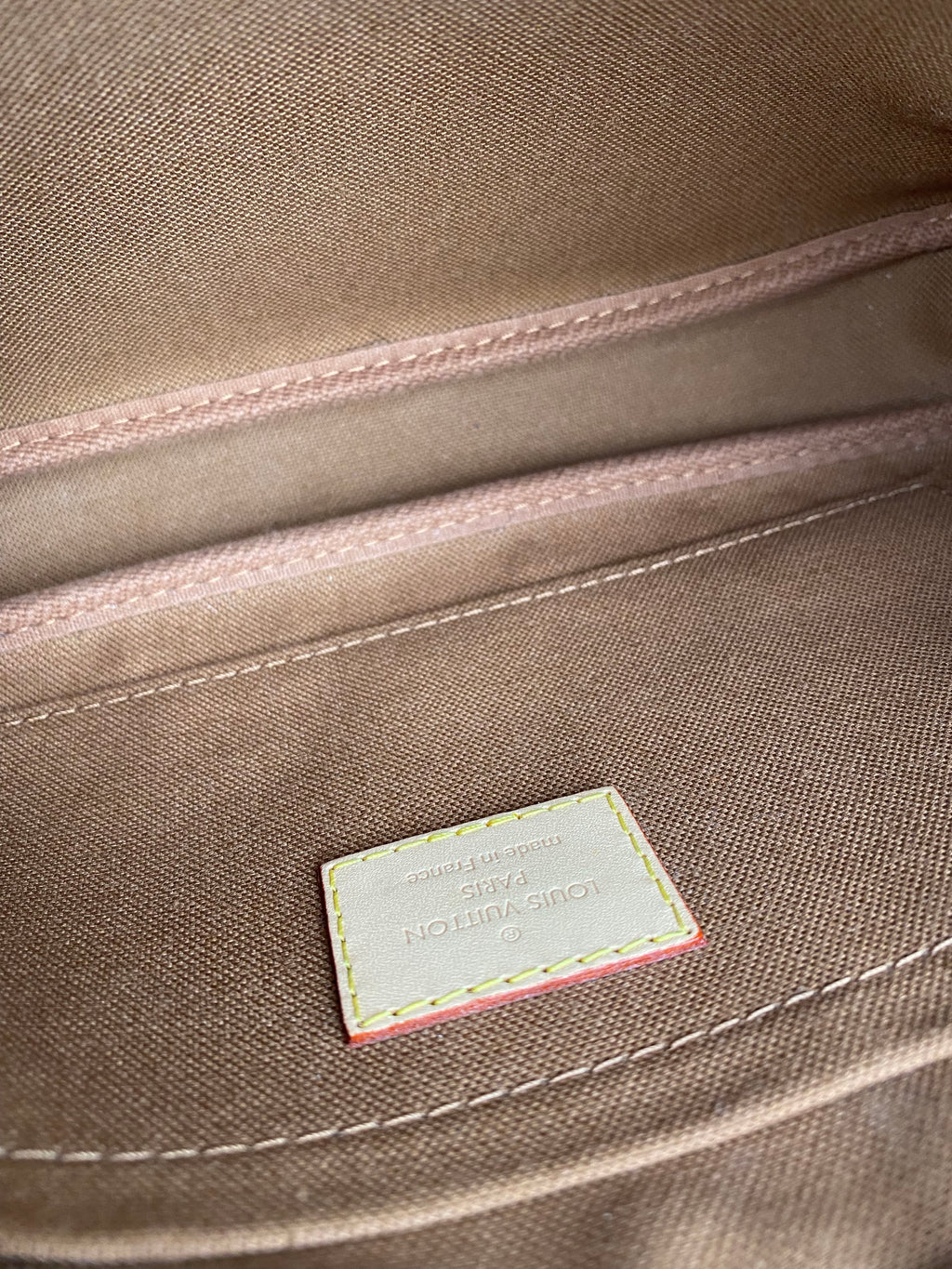 Louis Vuitton Khaki Multi Pochette Accessoires Bag