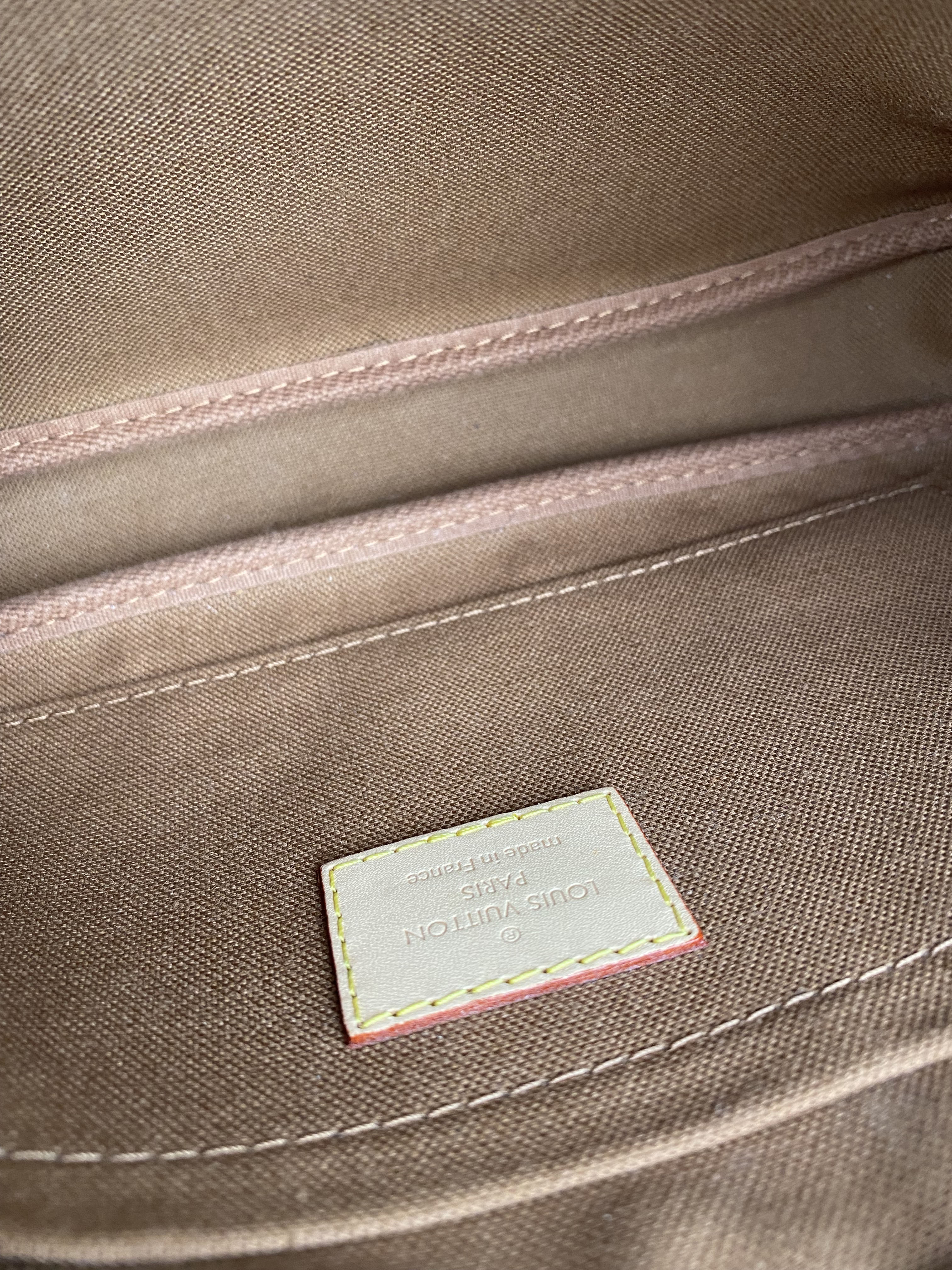 Louis Vuitton Khaki Multi Pochette Accessoires Bag