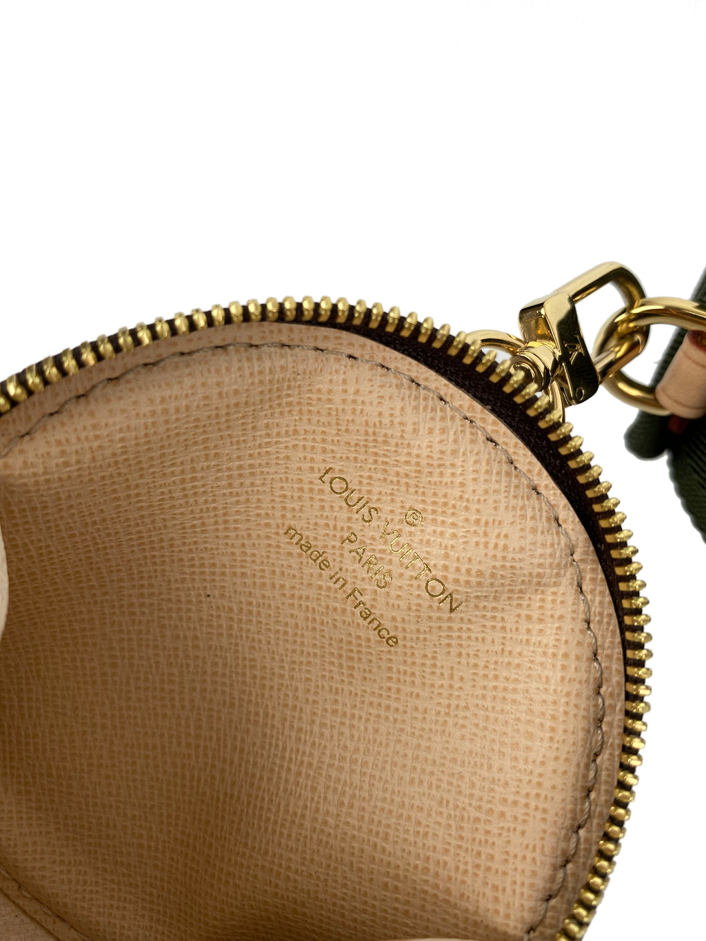 Louis Vuitton Khaki Multi Pochette Accessoires Bag