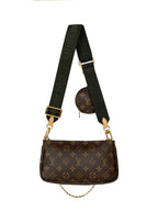 Louis Vuitton Khaki Multi Pochette Accessoires Bag