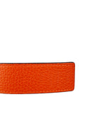 Louis Vuitton Orange & Brown Reversible Belt 90