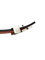 Louis Vuitton Orange & Brown Reversible Belt 90