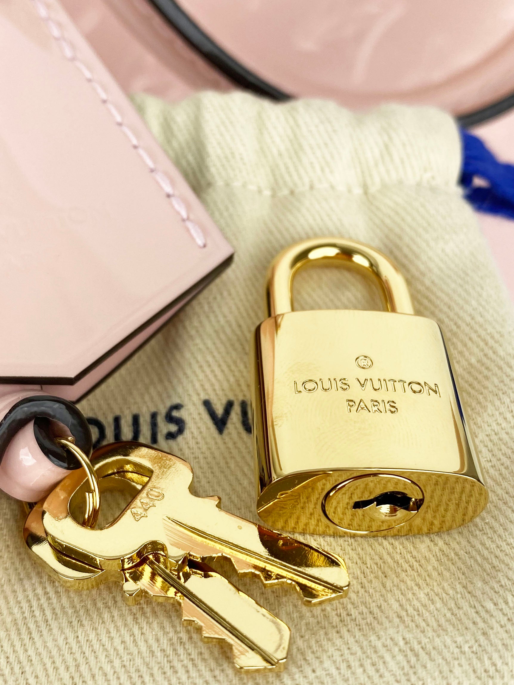 Louis Vuitton Pale Pink Vernis Alma PM Bag