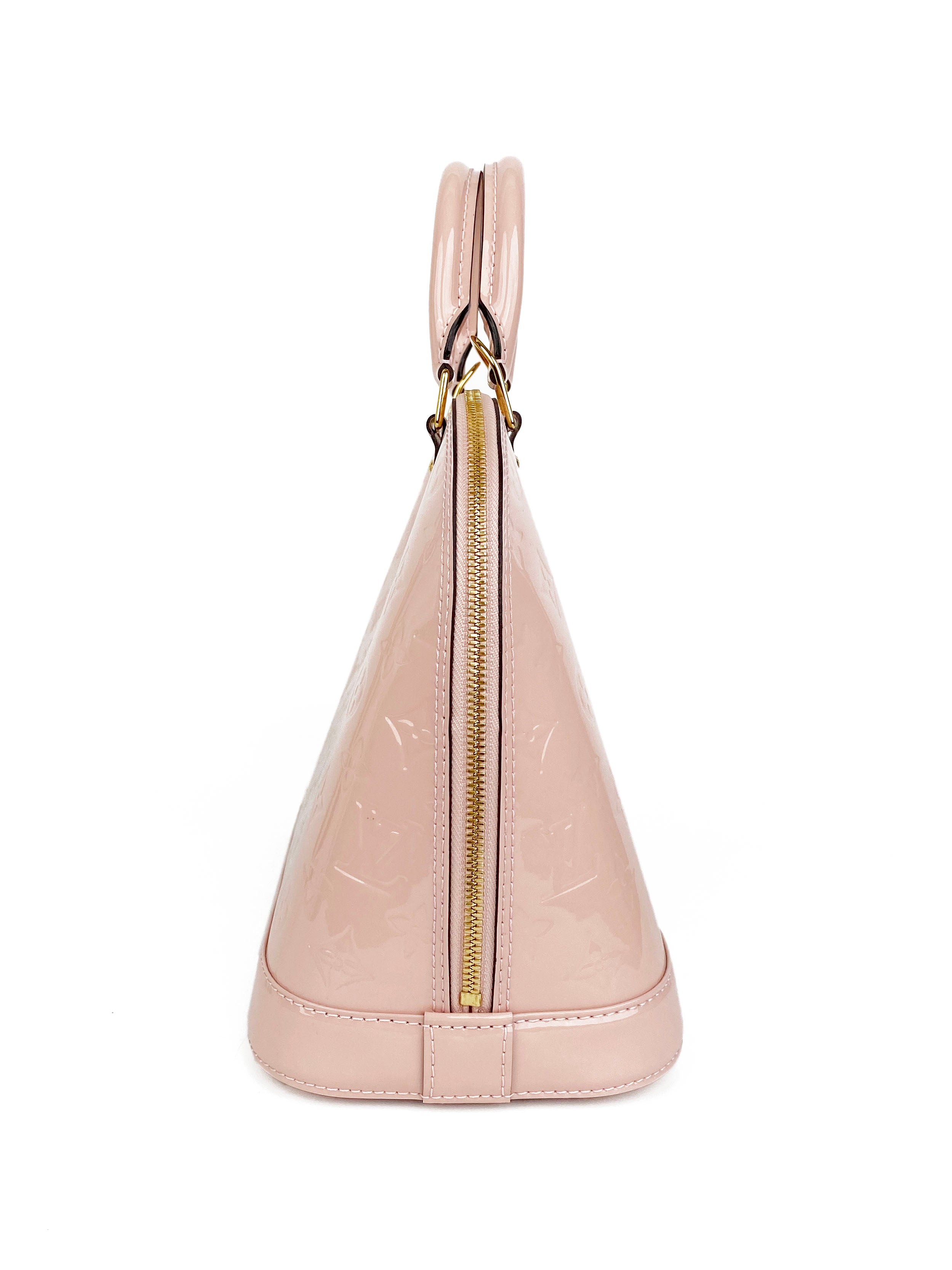 Louis Vuitton Pale Pink Vernis Alma PM Bag