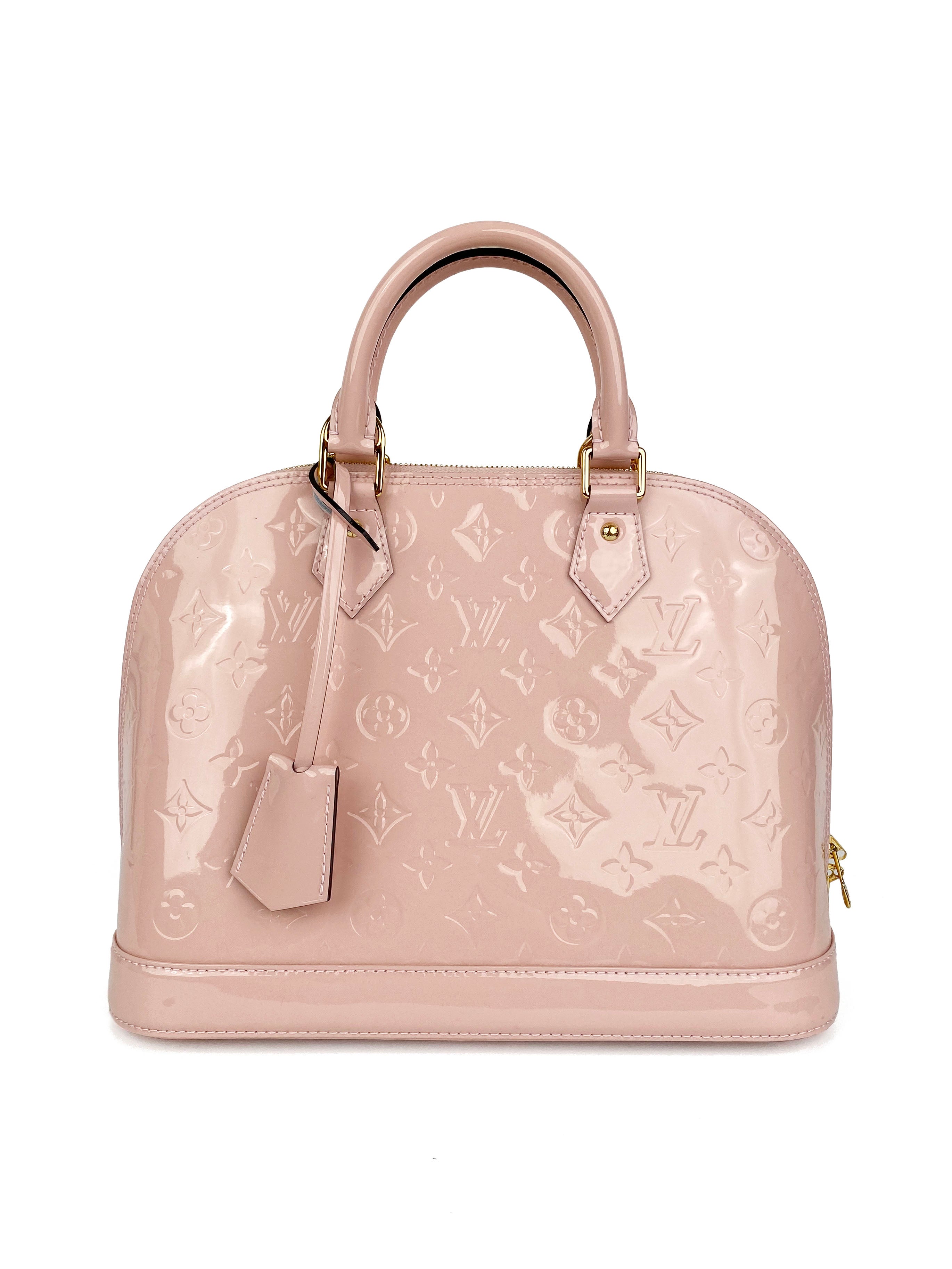 Louis Vuitton Pale Pink Vernis Alma PM Bag