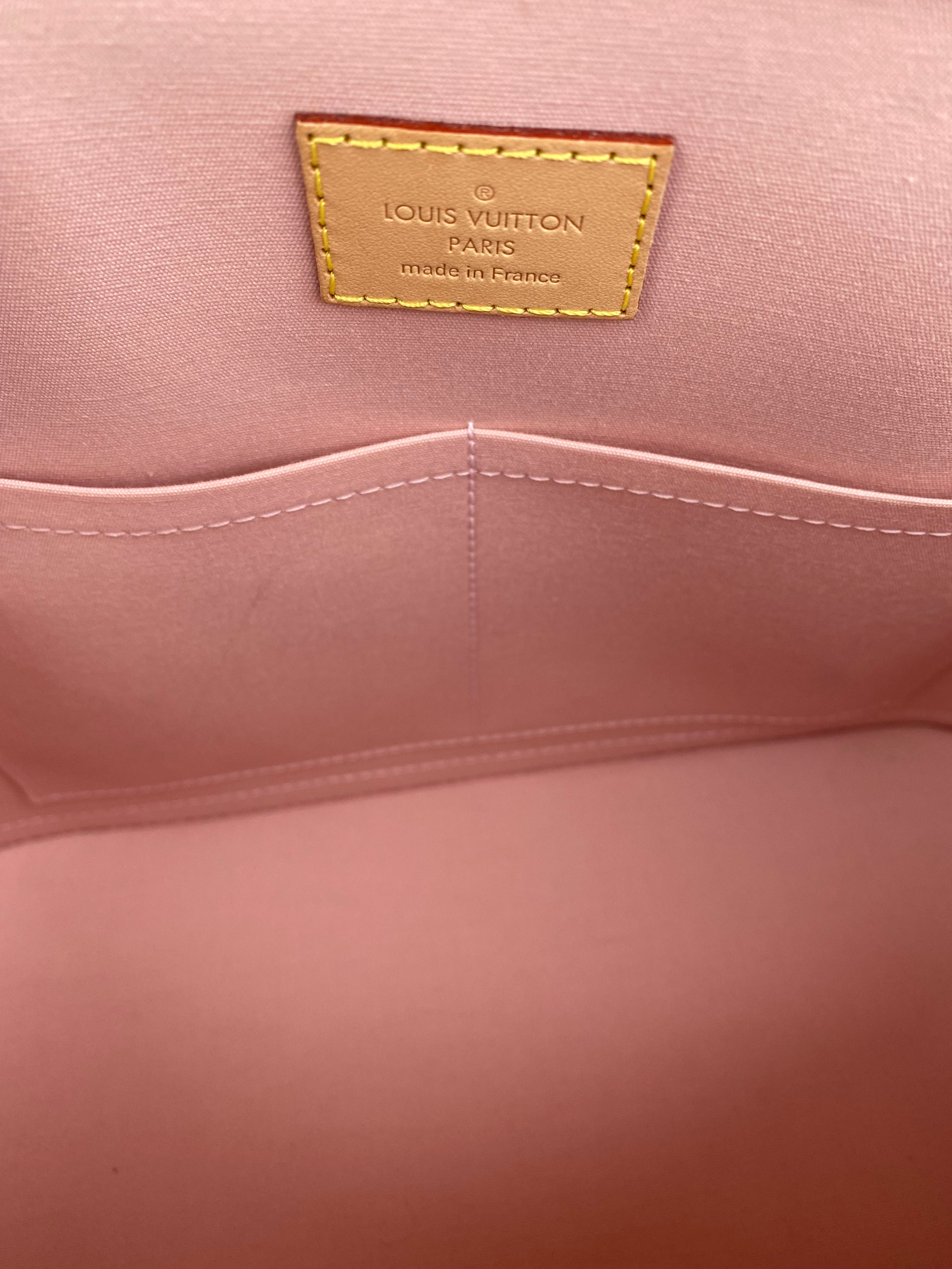 Louis Vuitton Pale Pink Vernis Alma PM Bag