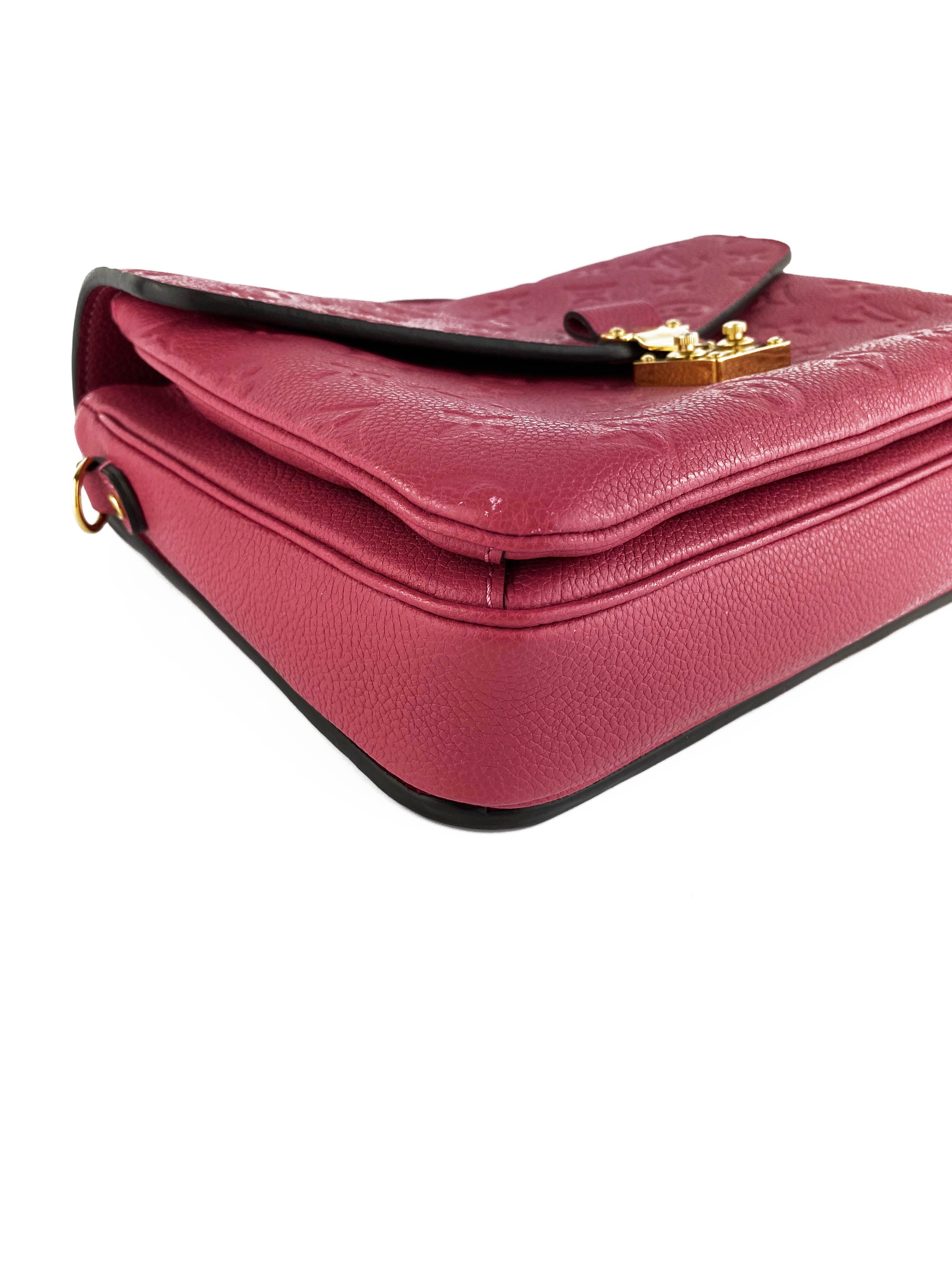 Louis Vuitton Pochette Metis Empreinte Rose Bruyere Bag