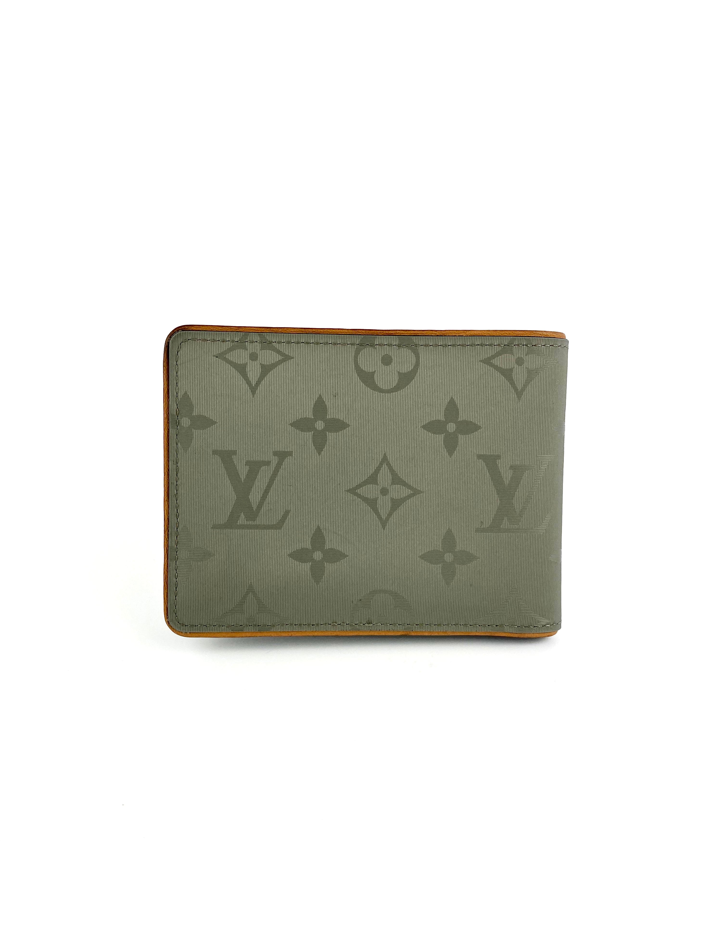 Louis Vuitton Silver Monogram Titanium Wallet