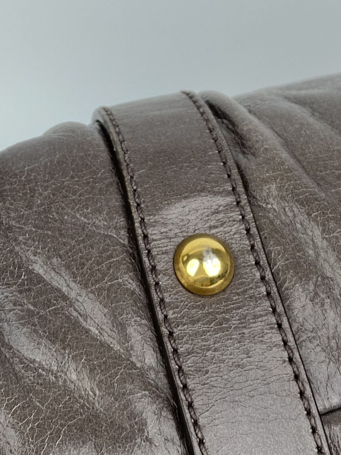 Miu Miu Grey Shoulder Bag