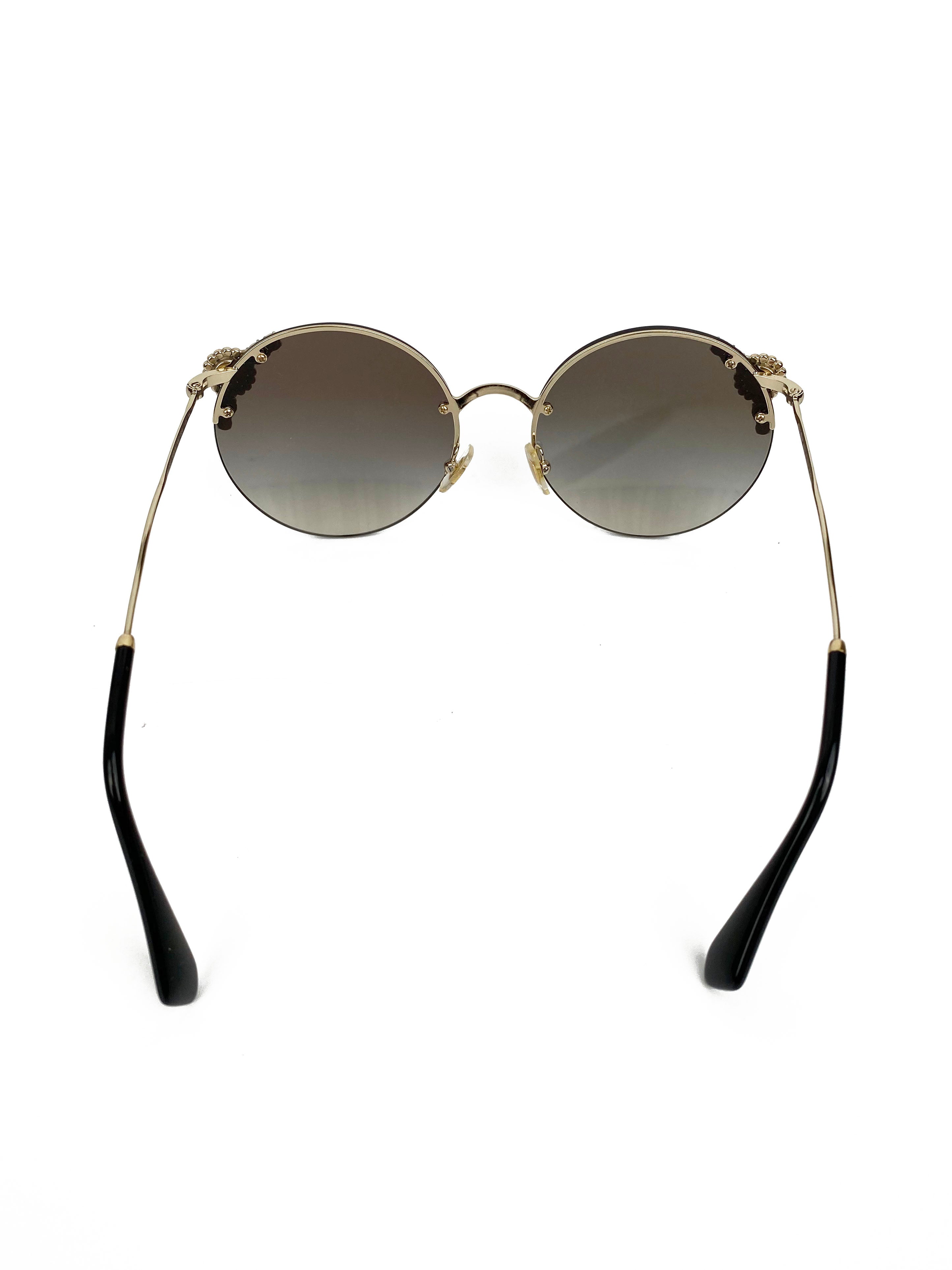 Miu miu deals pearl sunglasses