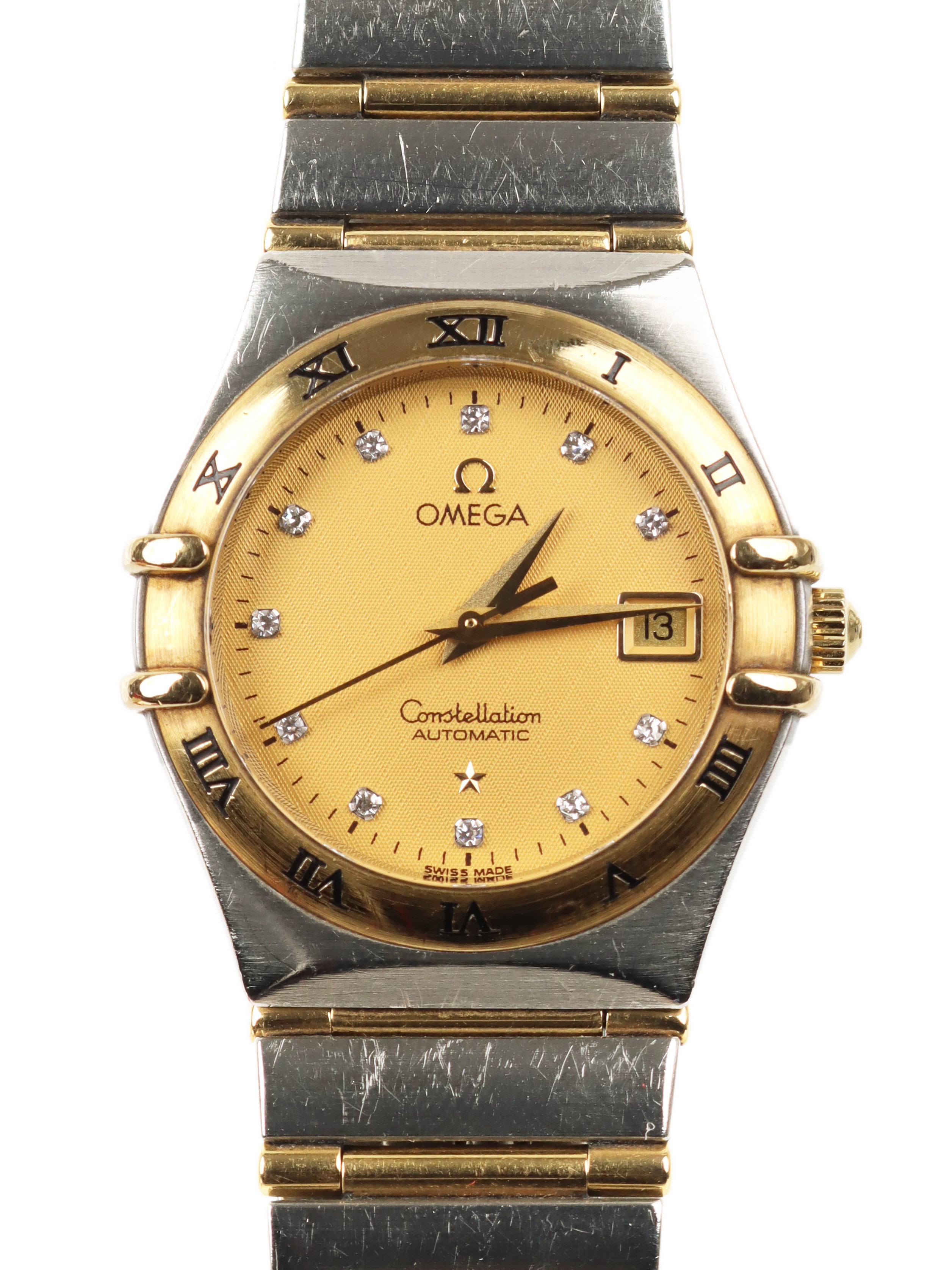 Omega constellation gold steel on sale