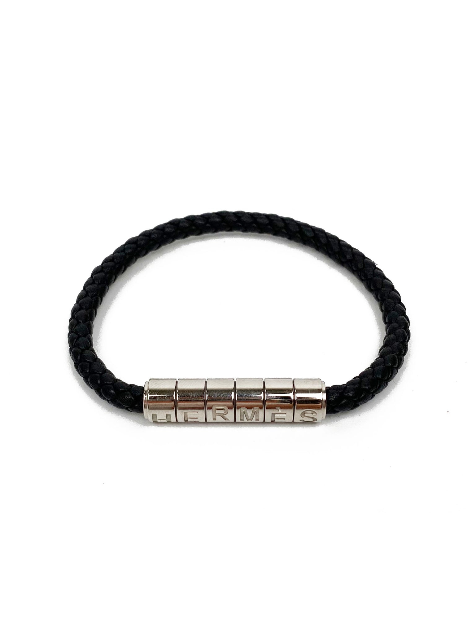 Hermes Black Goliath Code Bracelet T4