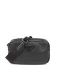 Prada Black Leather Compact Camera Bag