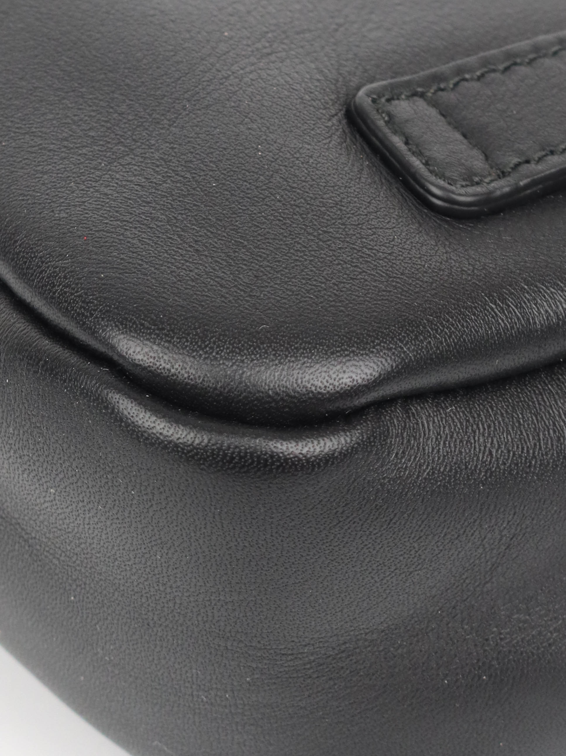 Prada Black Leather Compact Camera Bag