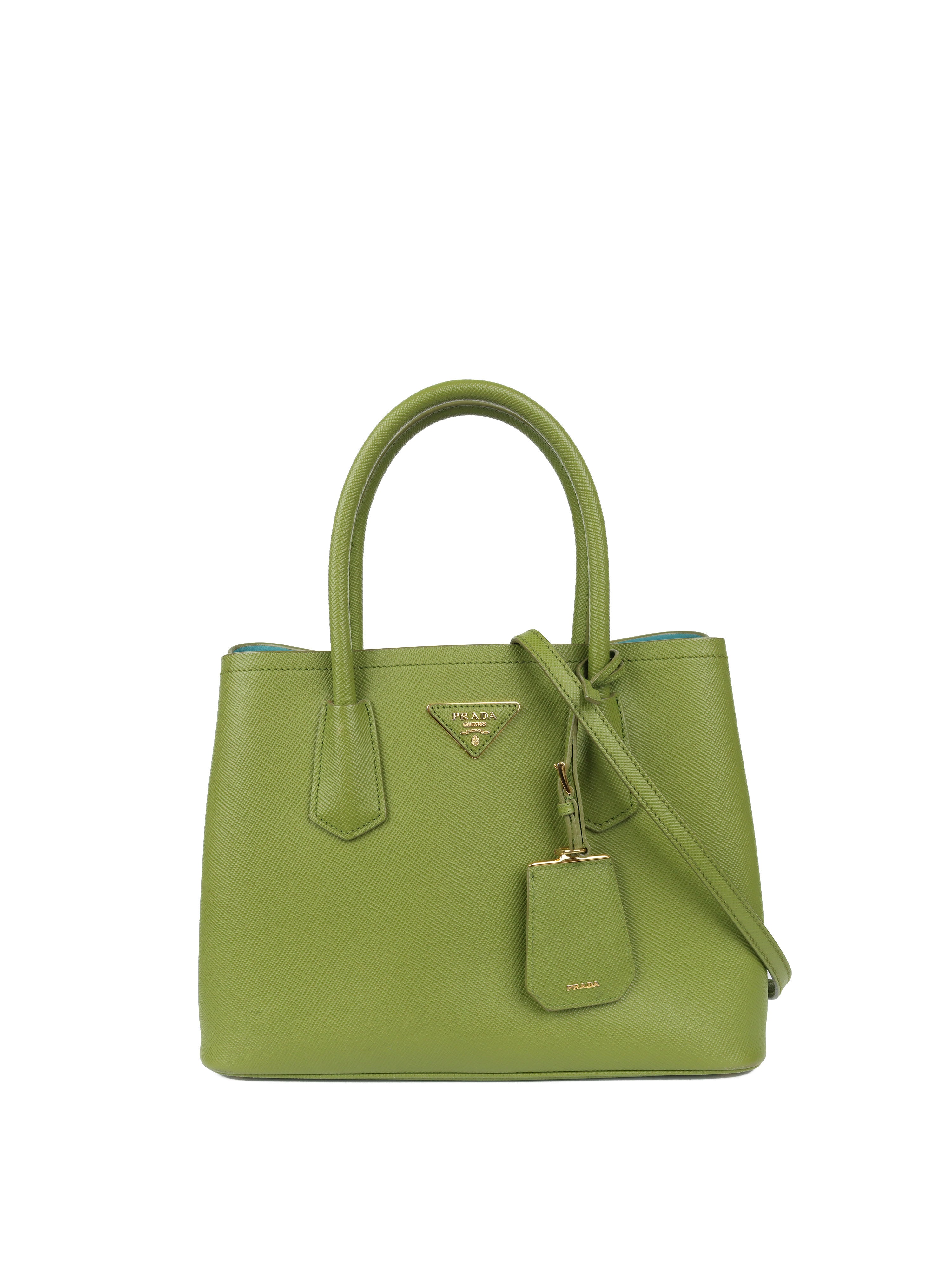 Prada Green Medium Double Bag