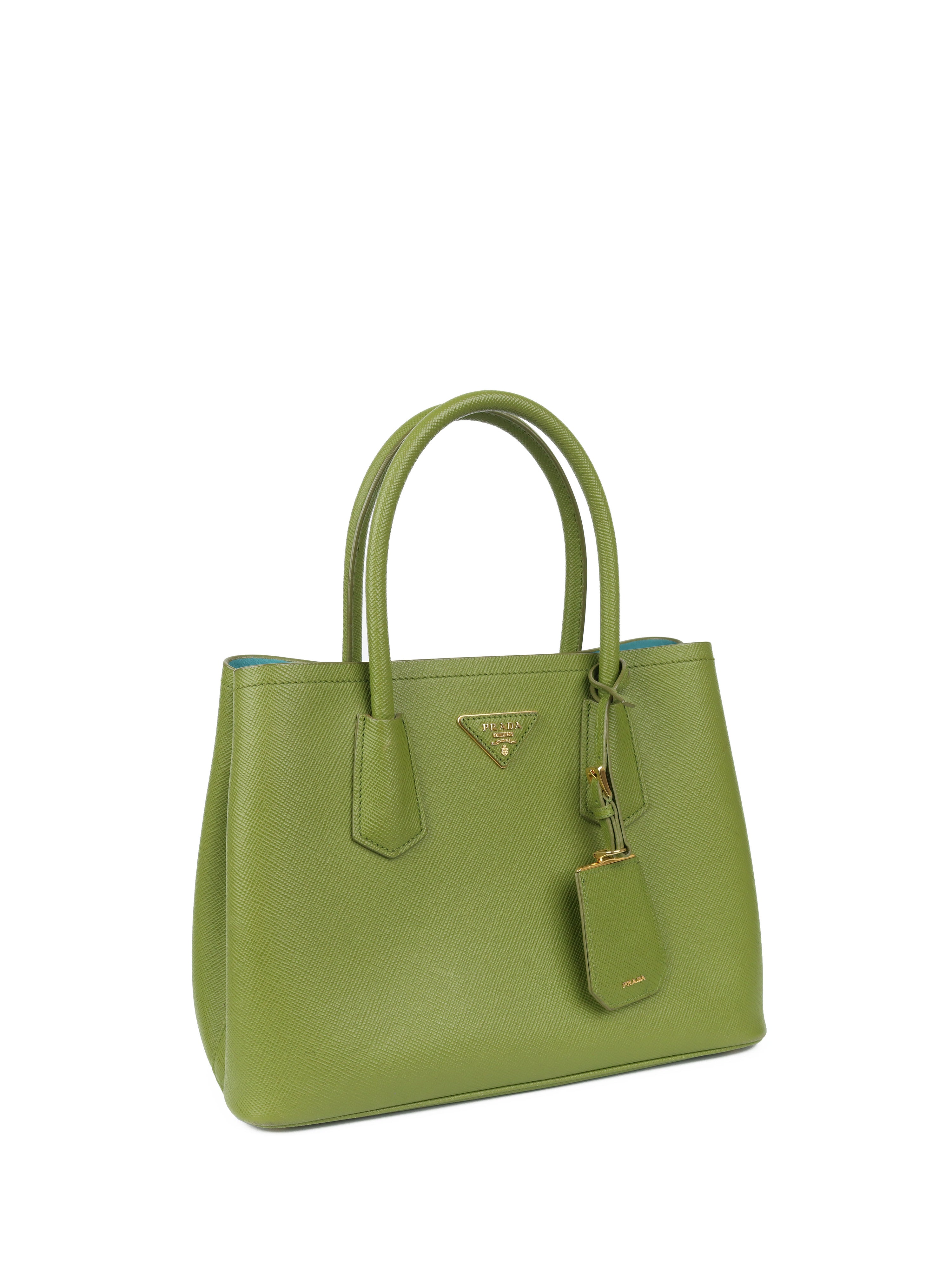 Prada Green Medium Double Bag