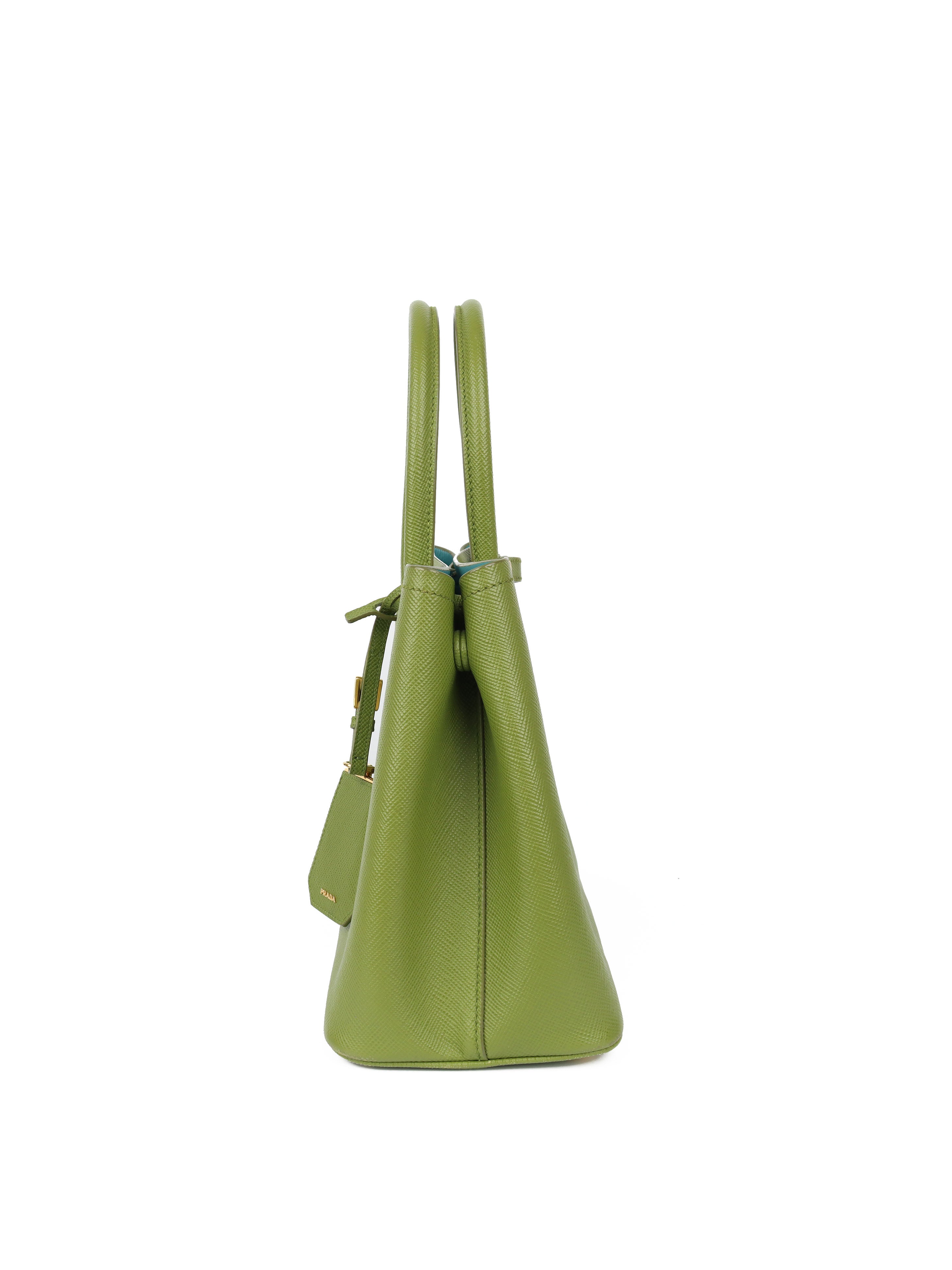 Prada Green Medium Double Bag