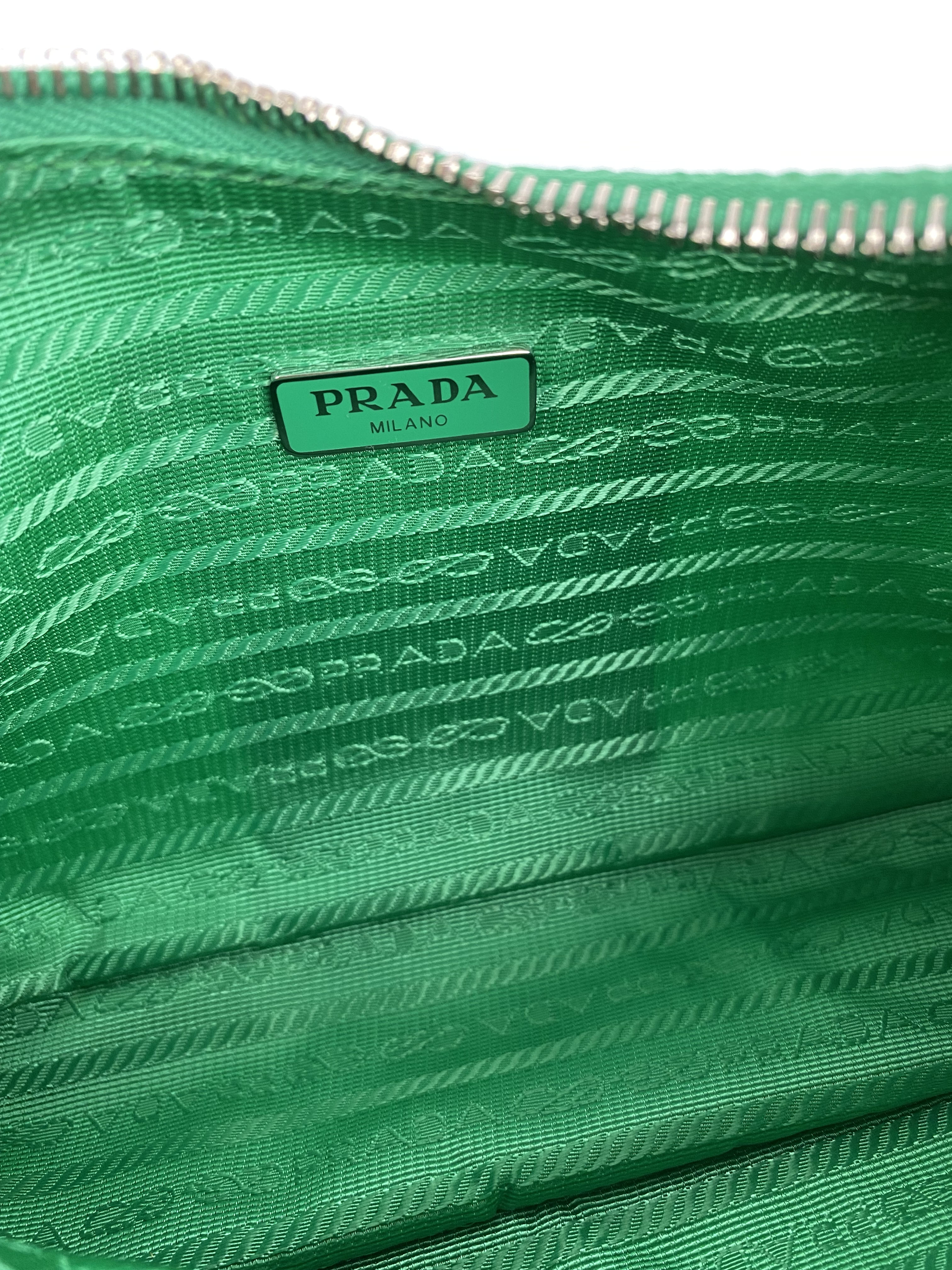 Green prada nylon on sale bag