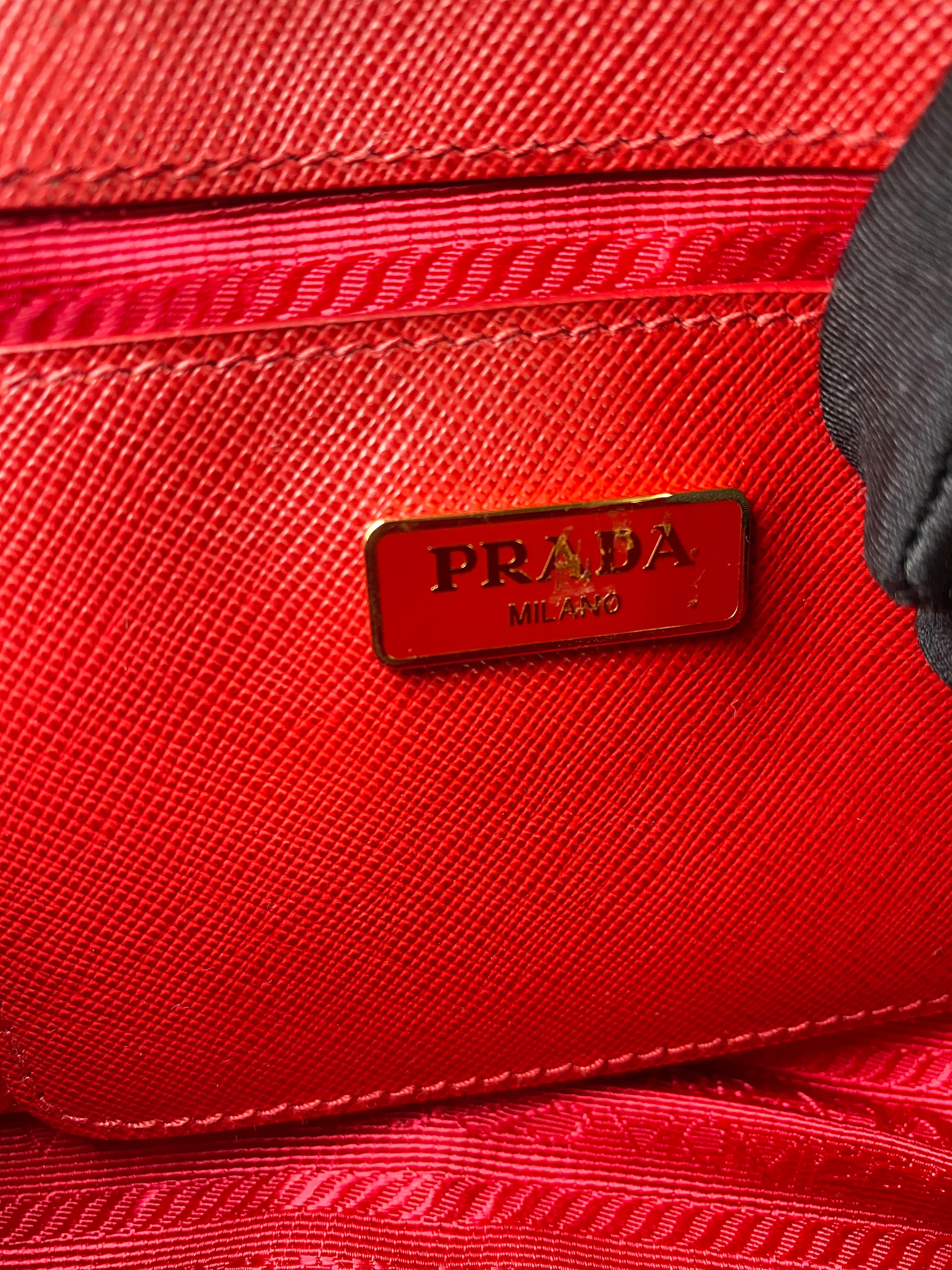 Prada Mini Red Crossbody Bag