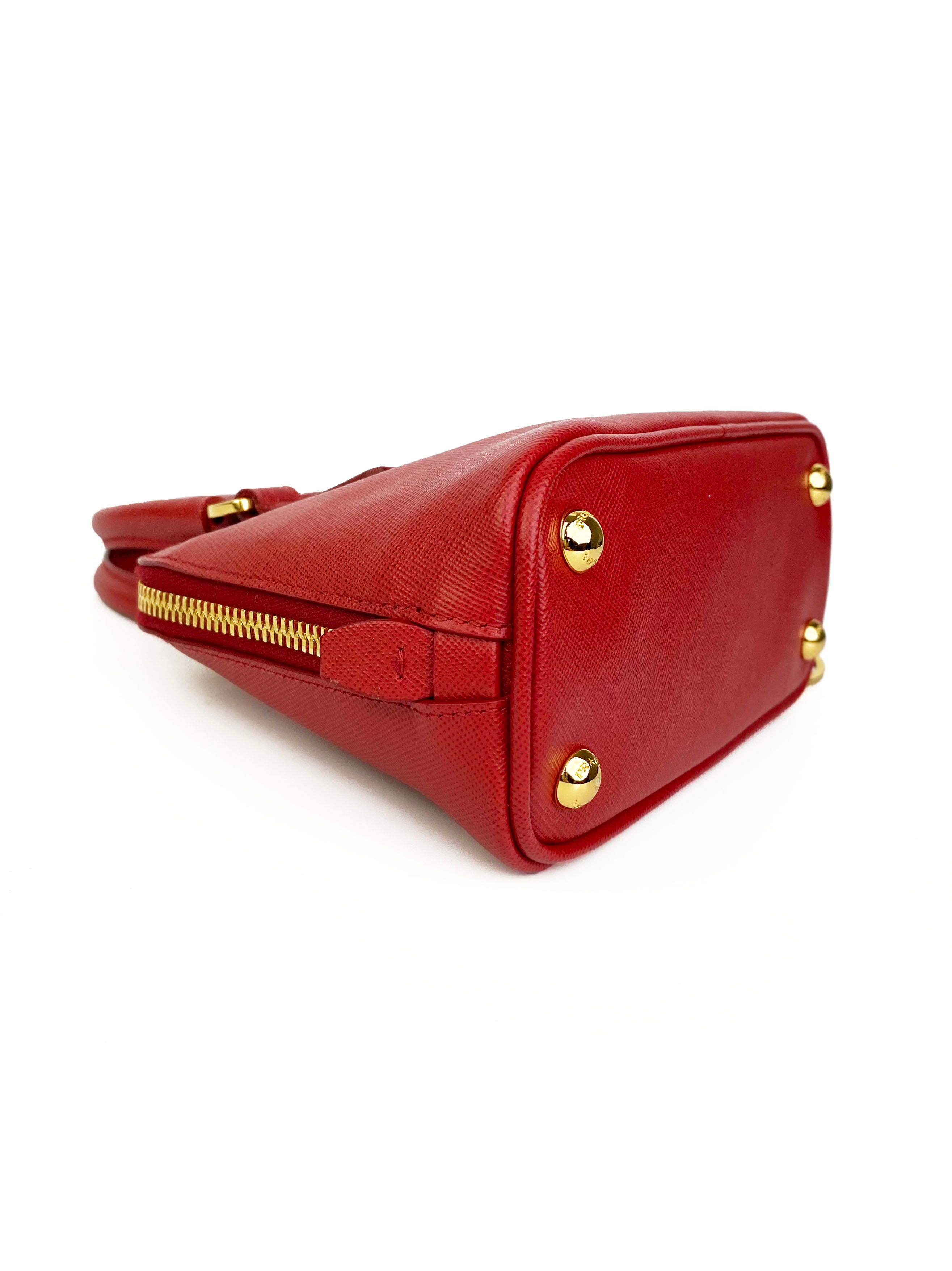 Prada Mini Red Crossbody Bag